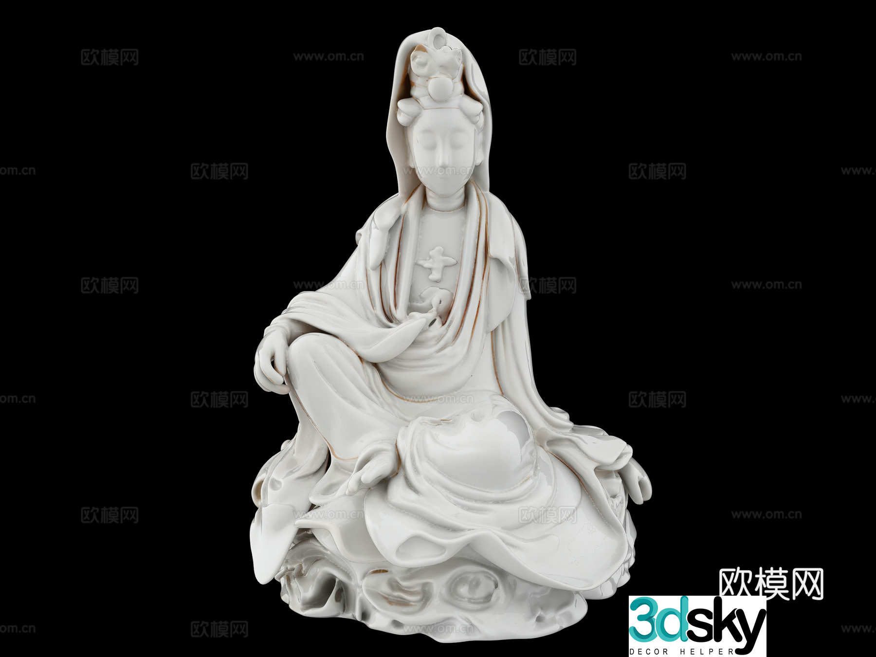 Buddha statue Maitreya Buddha Tathagata Buddha Sakyamuni Buddha Guanyin Bodhisattva Amitabha Buddha sculpture carving 3D model
