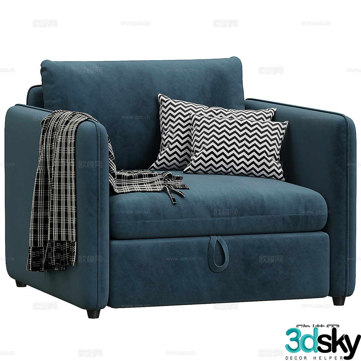 Single sofa 3d model