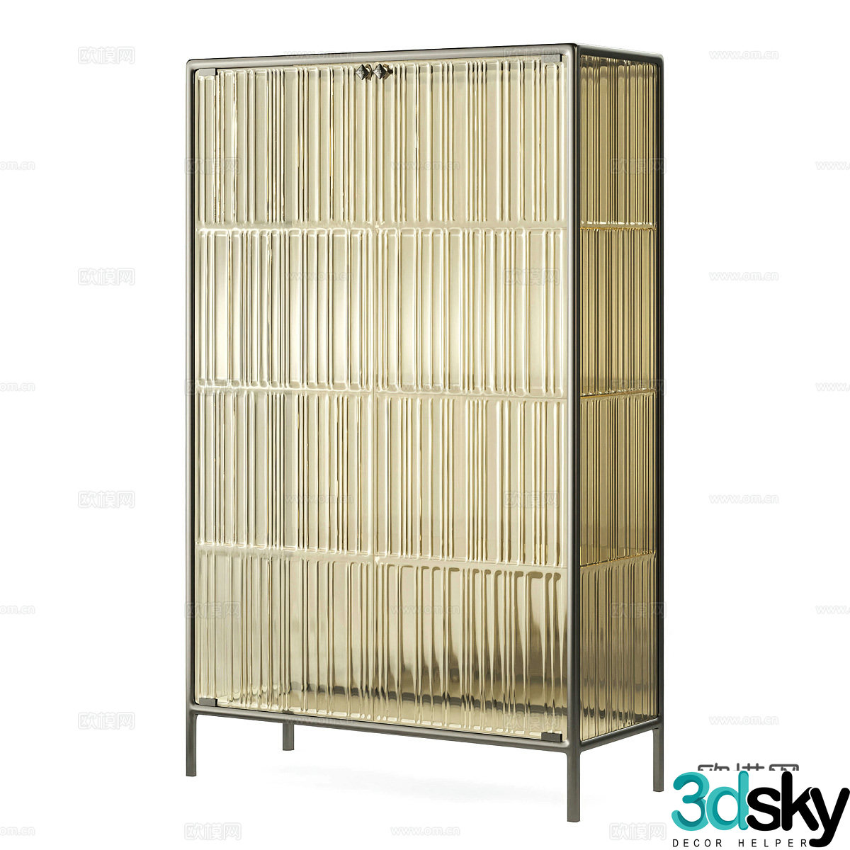 Decorative cabinet wine cabinet 3d model