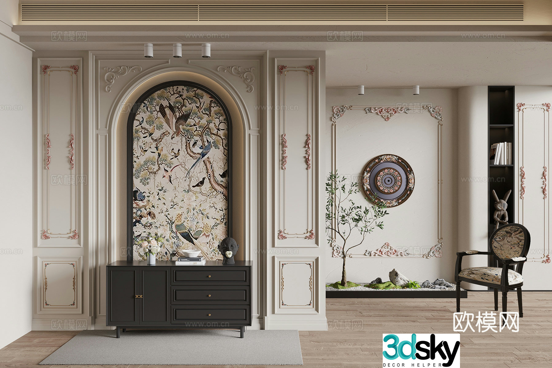 French entrance 3D model