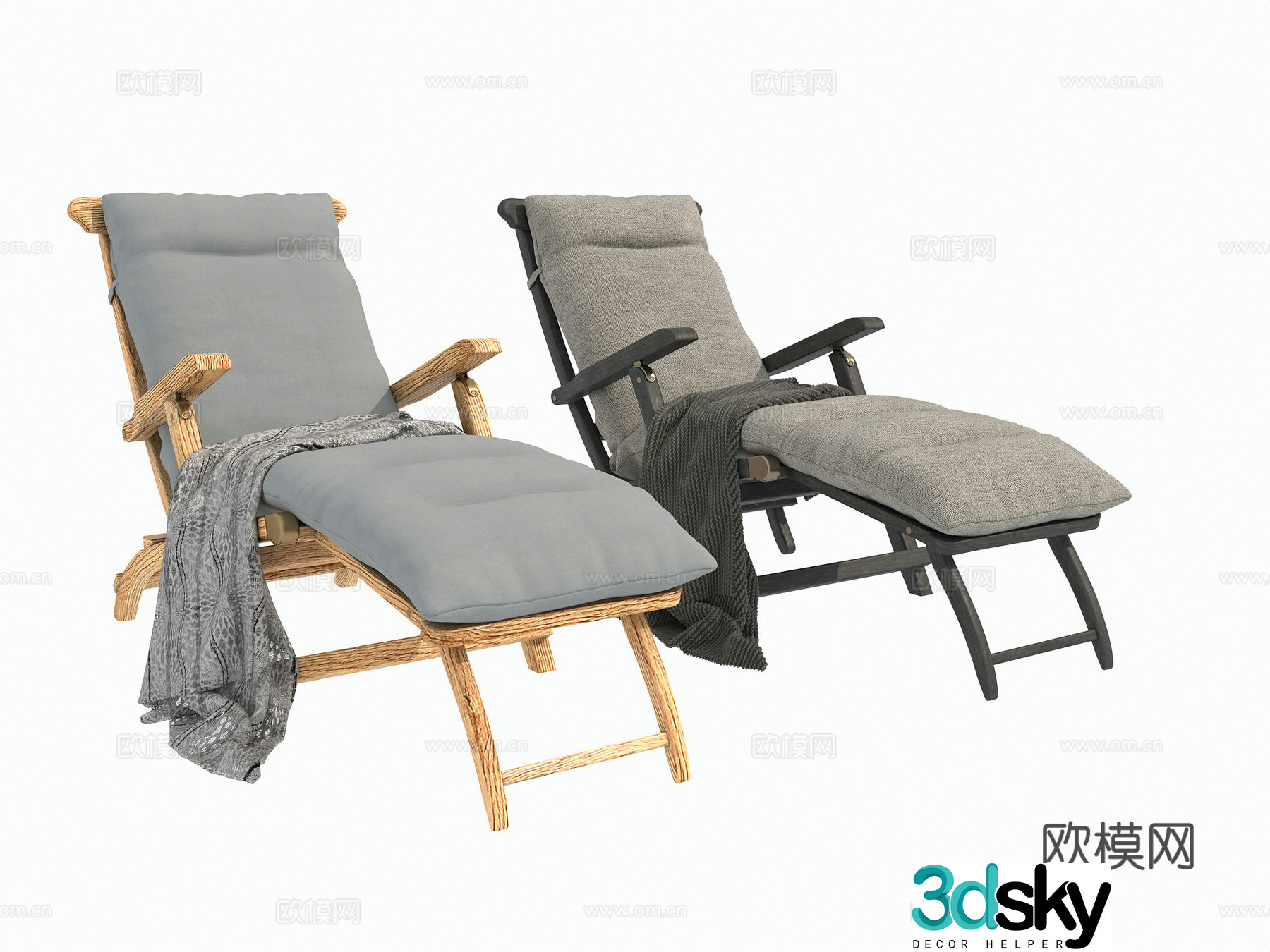 Chair Leisure Chair Recliner 3d Model