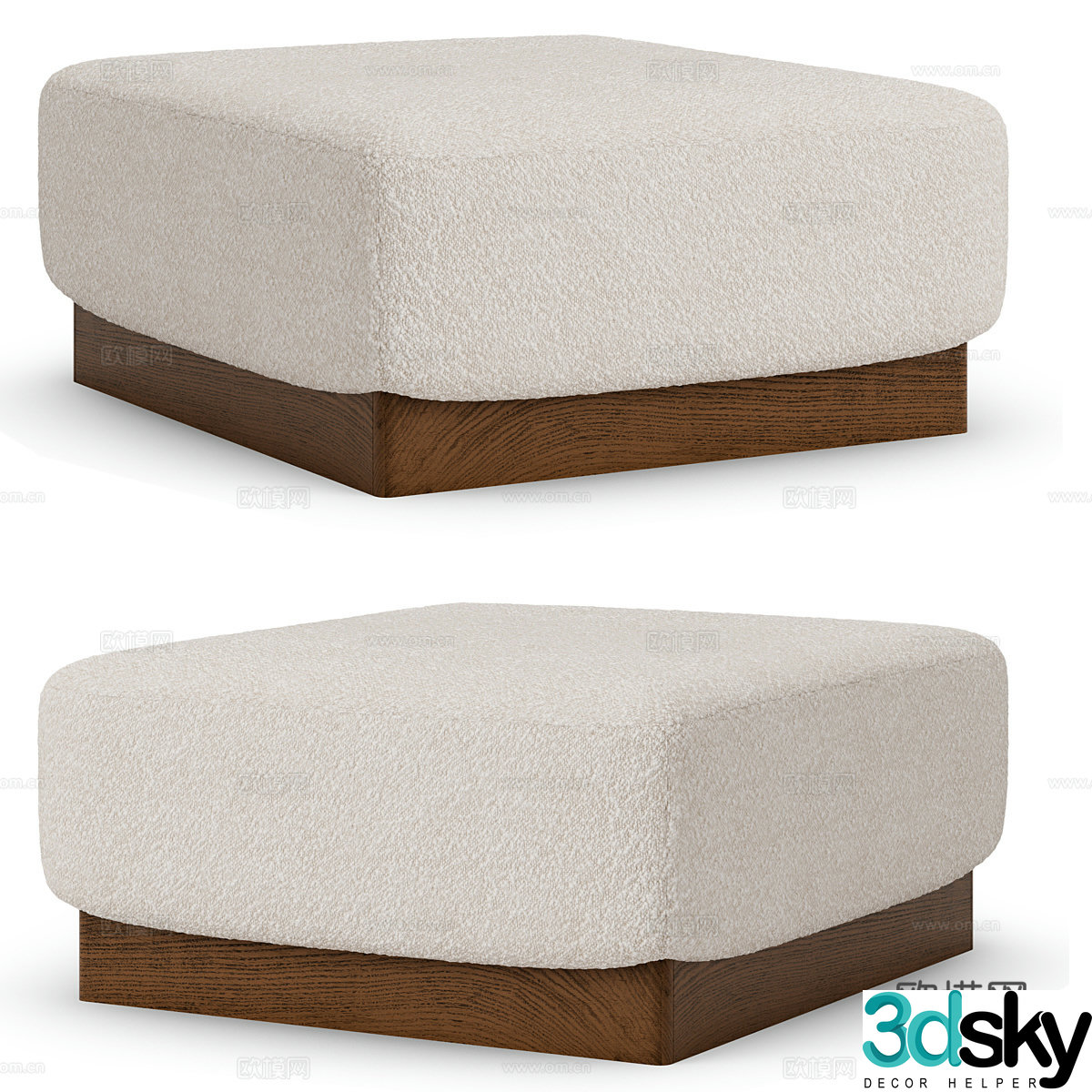 Modern simple sofa stool low stool simple sofa stool sofa stool 3D model
