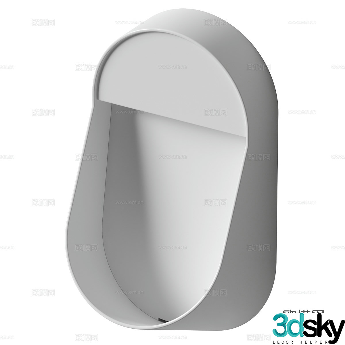 Modern Italian minimalist Era urinal 3d model
