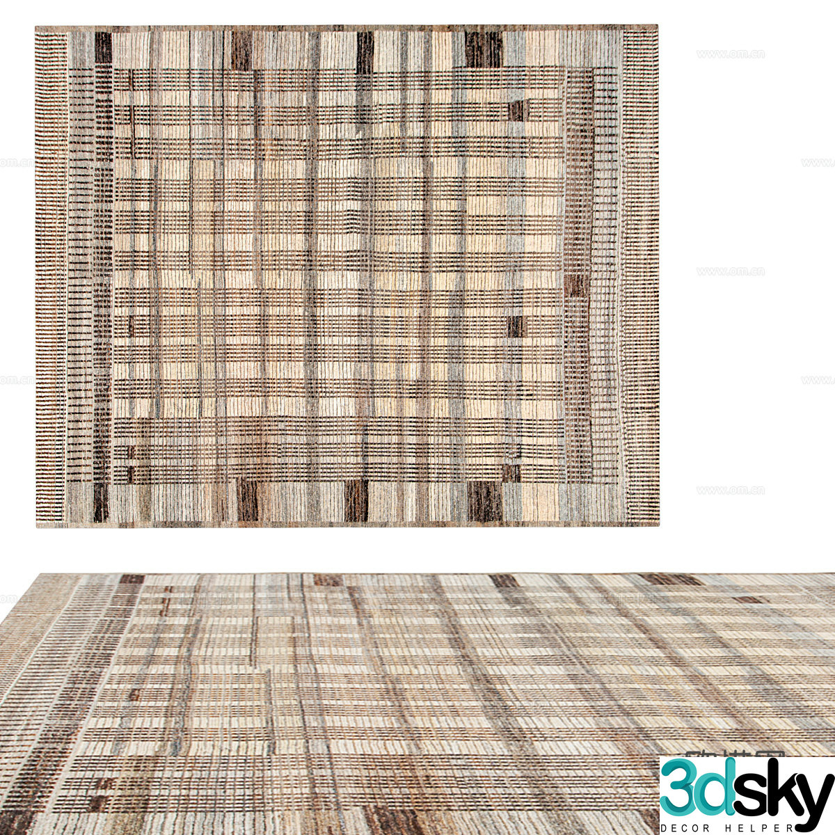 Modern minimalist carpet Carpet Simple carpet Living room carpet Decorative carpet 3d model