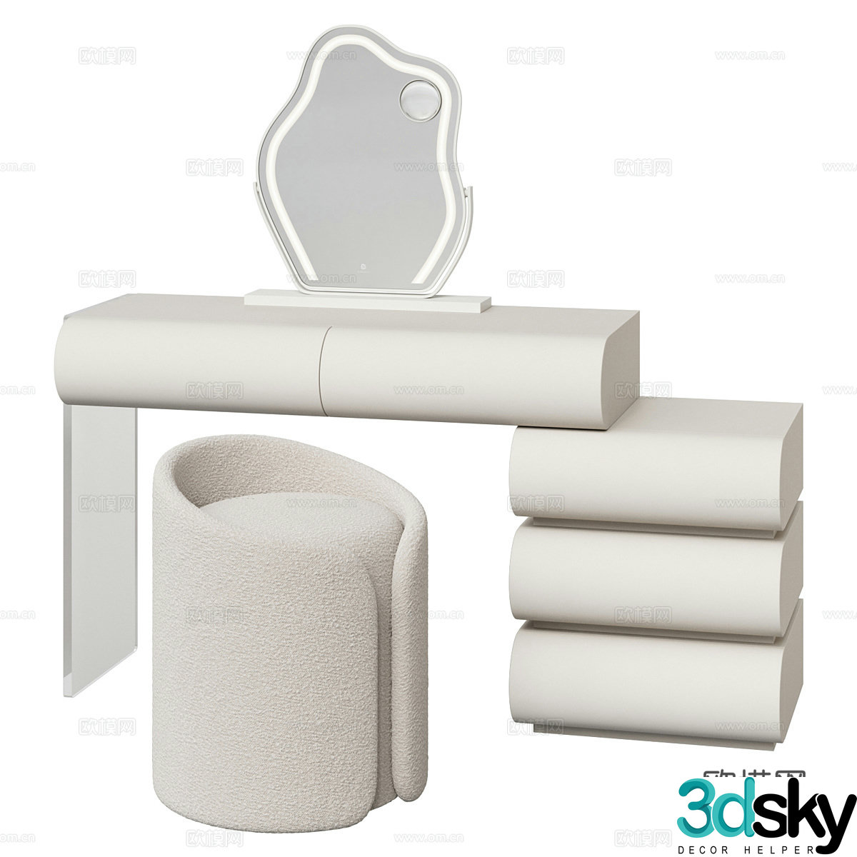 Desk 3d model