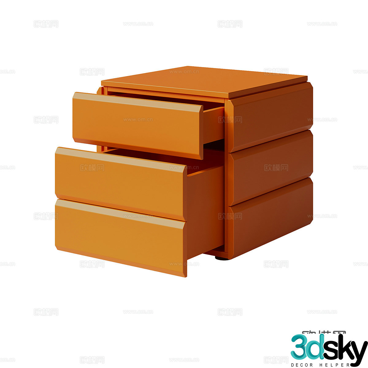 Modern simple bedside table bedside table simple bedside table living room bedside table 3D model