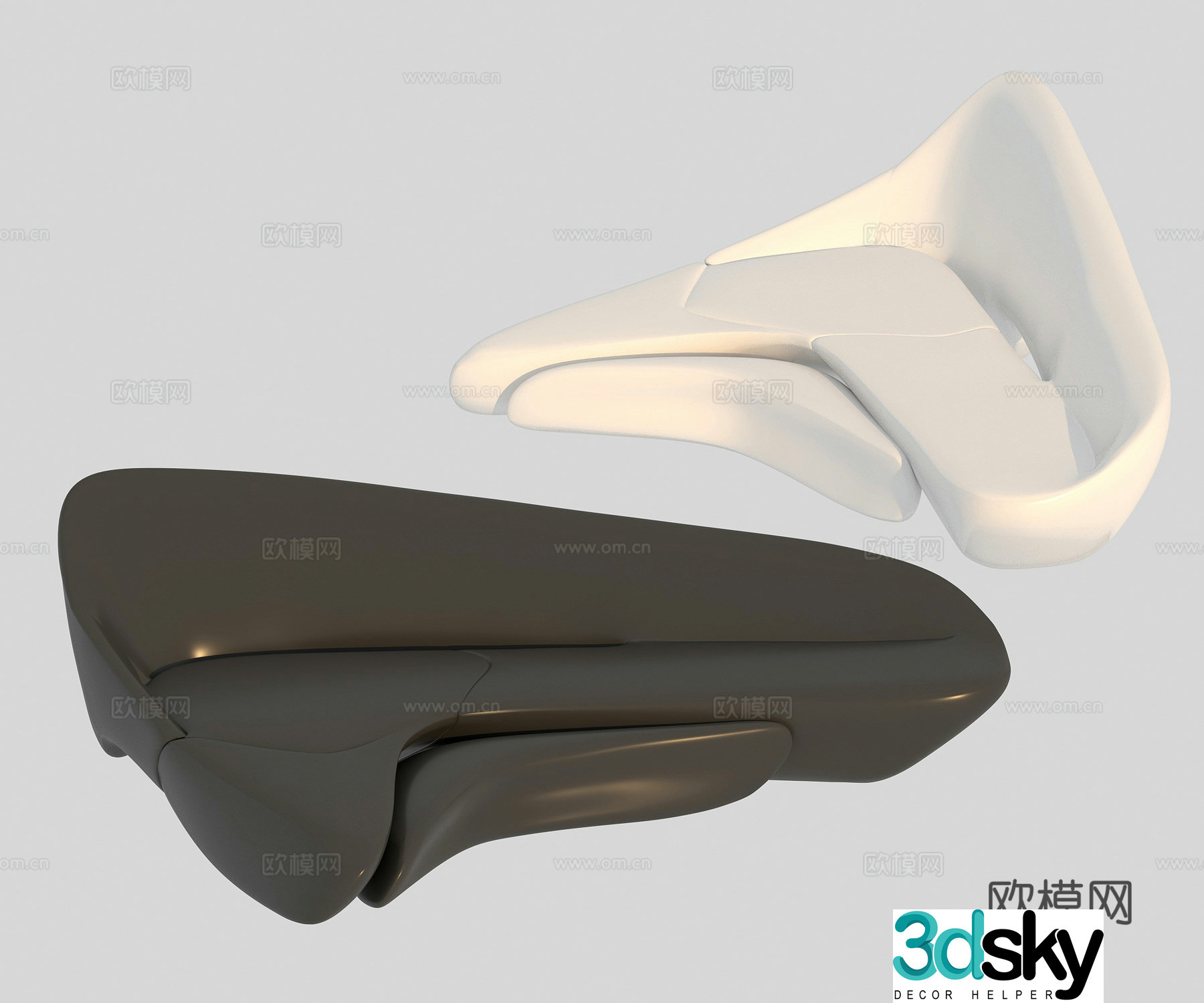 Sofa Multi-person sofa Special-shaped sofa 3D model
