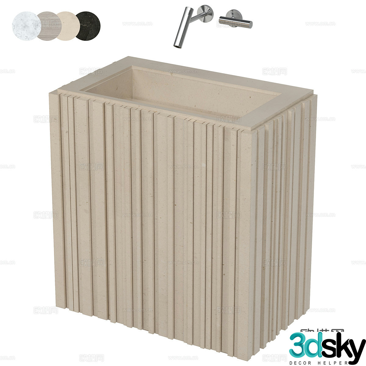 New Chinese SALVATORI sink wash basin 3D model