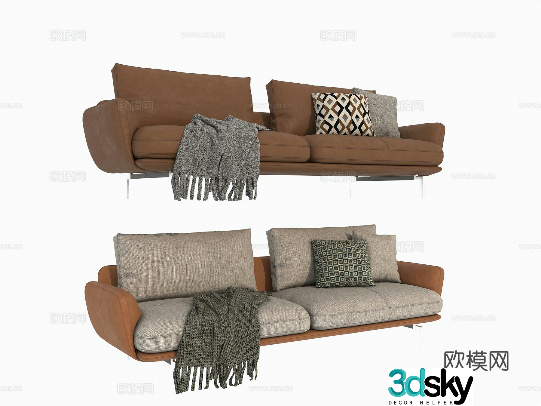 Sofa Two-person sofa Casual sofa 3d model