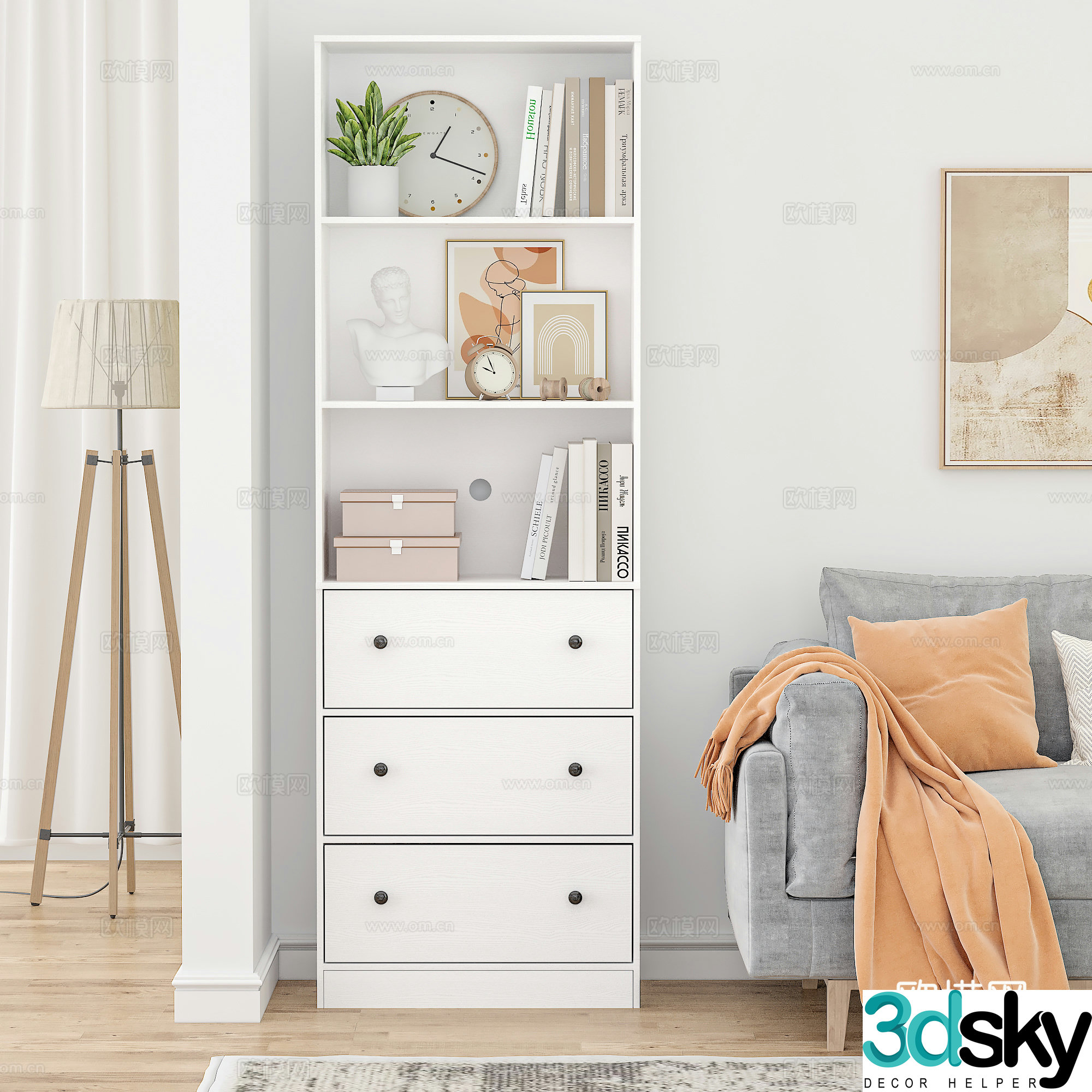 Modern storage cabinet 3d model