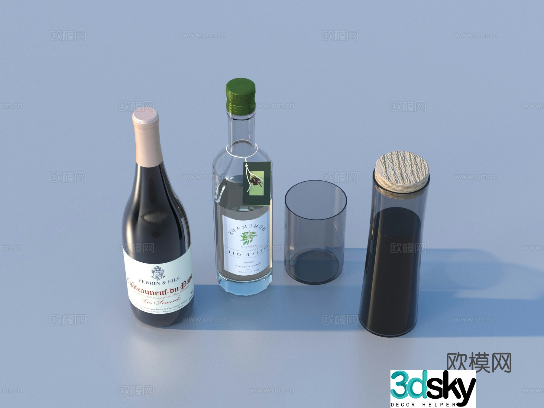 Bottle Ornaments Daily necessities 3D model