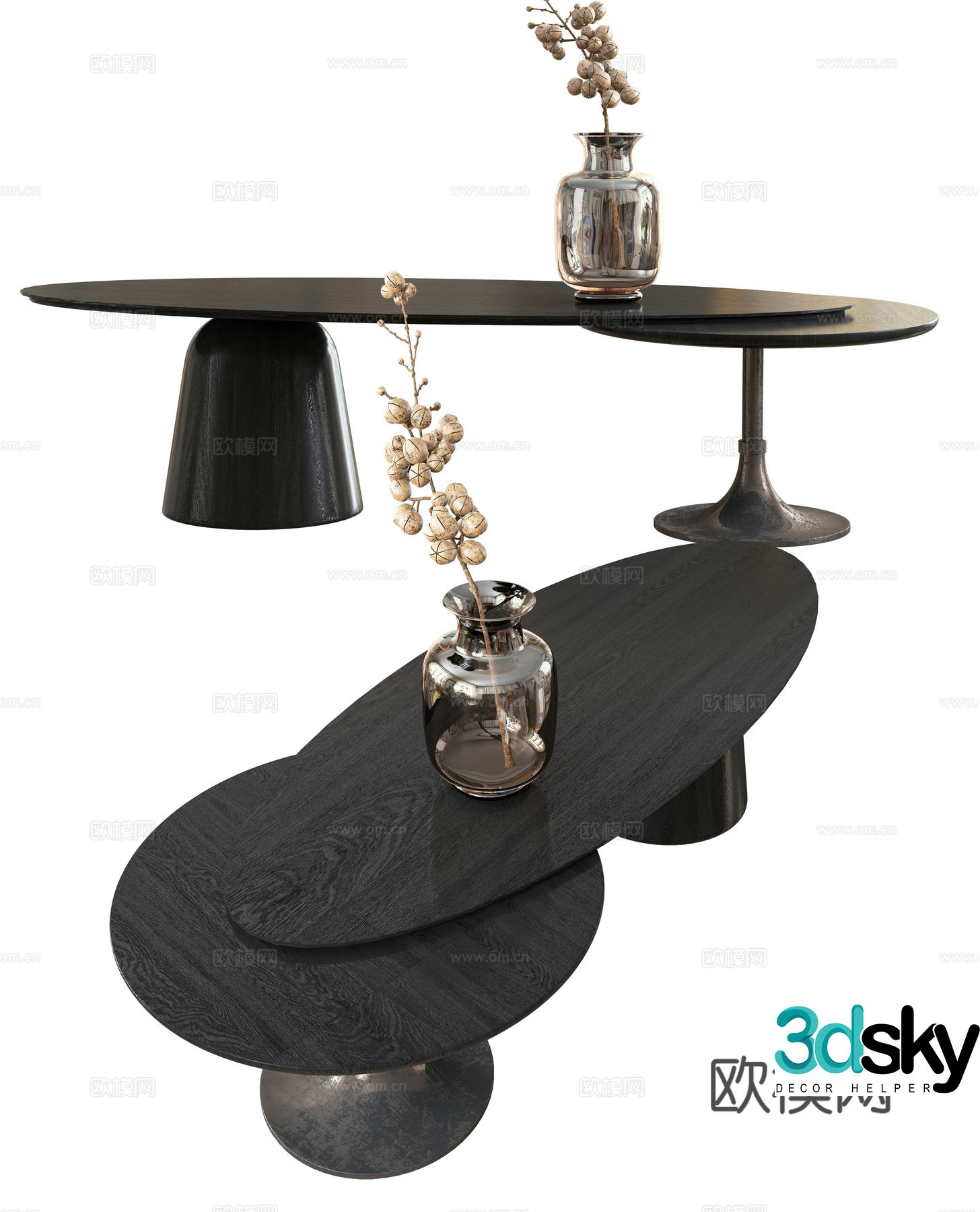 Modern coffee table 3d model