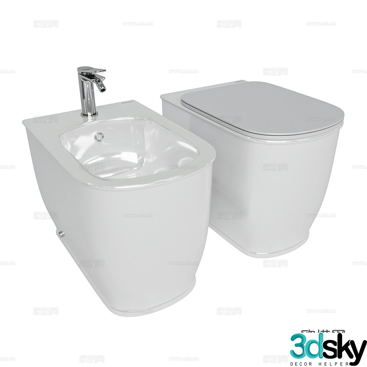 Toilet bidet 3d model