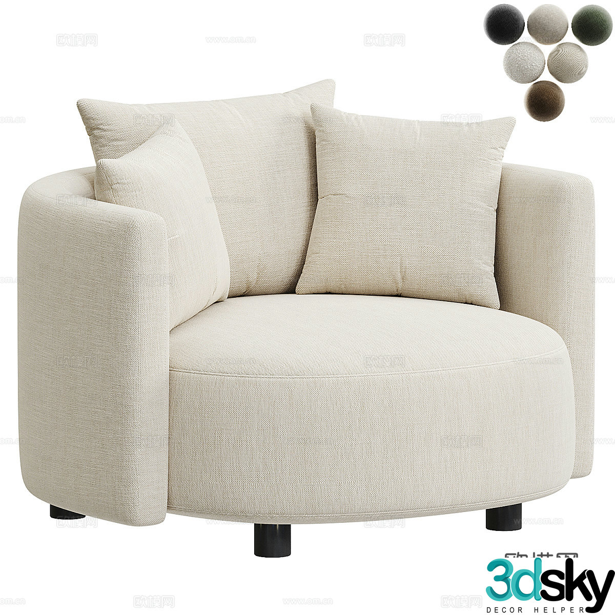 Armchair 3d model