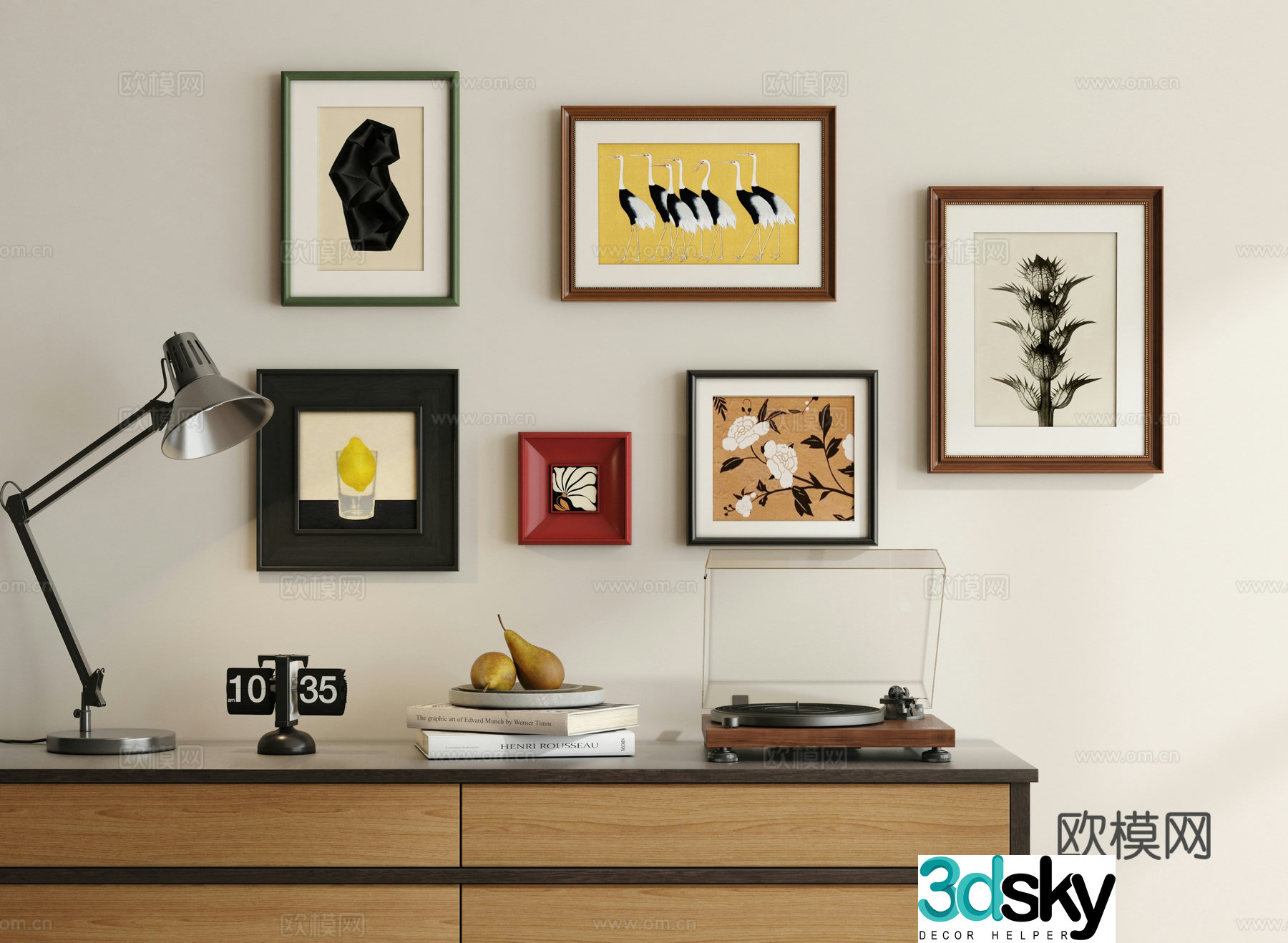 Modern medieval abstract hanging paintings Modern medieval hanging paintings Living room hanging paintings Entrance hanging paintings Furniture 3D model