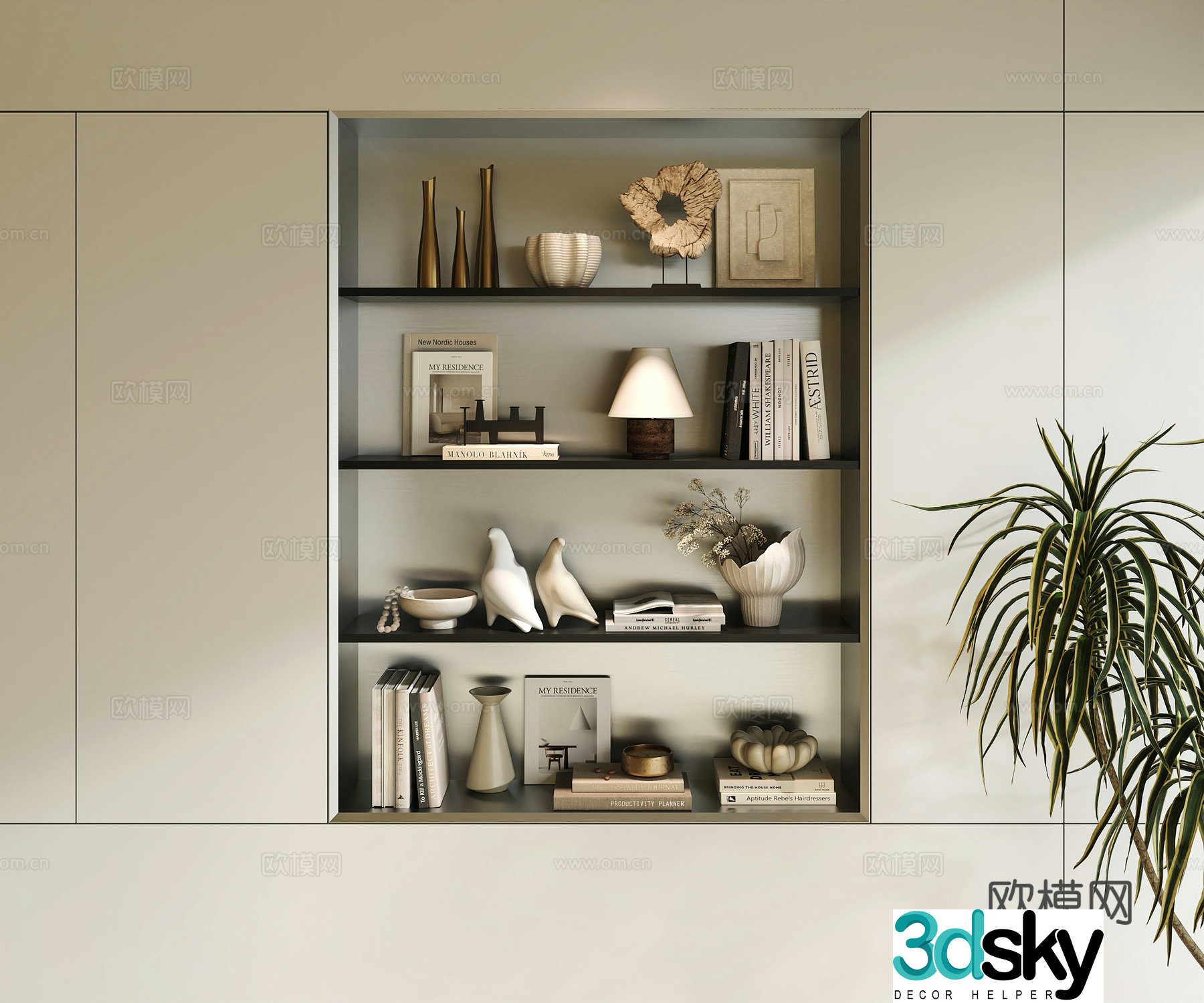 Modern Italian ornament combination 3D model