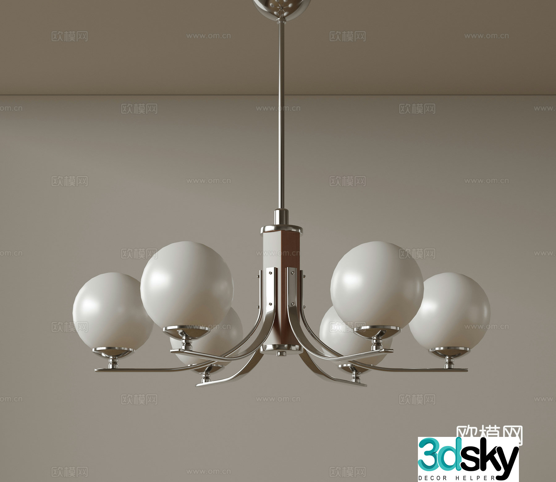 Modern medieval style chandelier Minimalist cream style chandelier Nordic simple chandelier Restaurant chandelier American 3D model