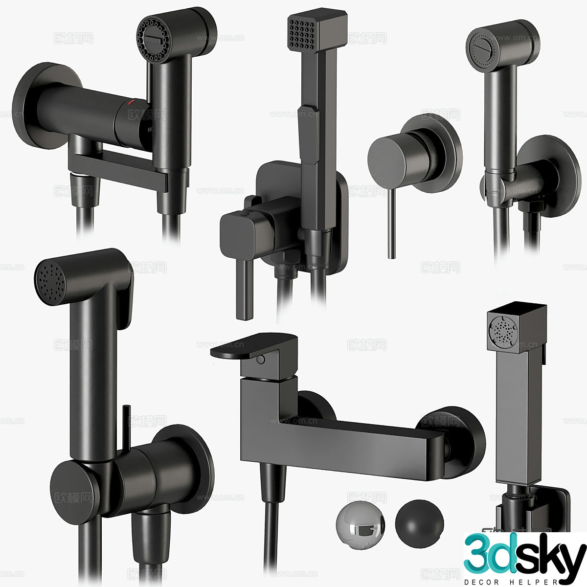 Shower Shower Shower Shower Shower Shower Simple European Faucet Classical Faucet Bathroom Faucet 3D Model