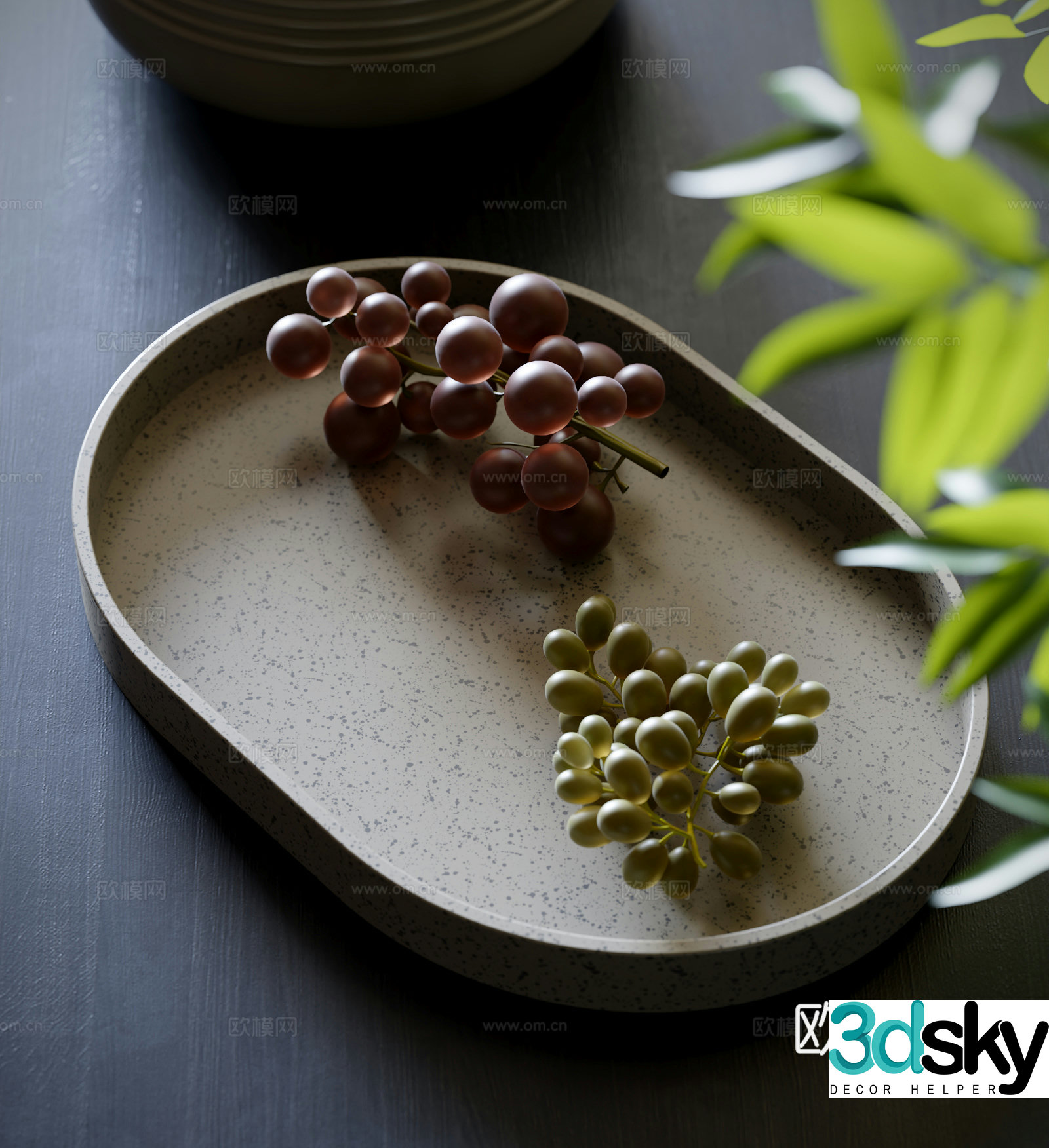 Modern ornaments Grape 3d model