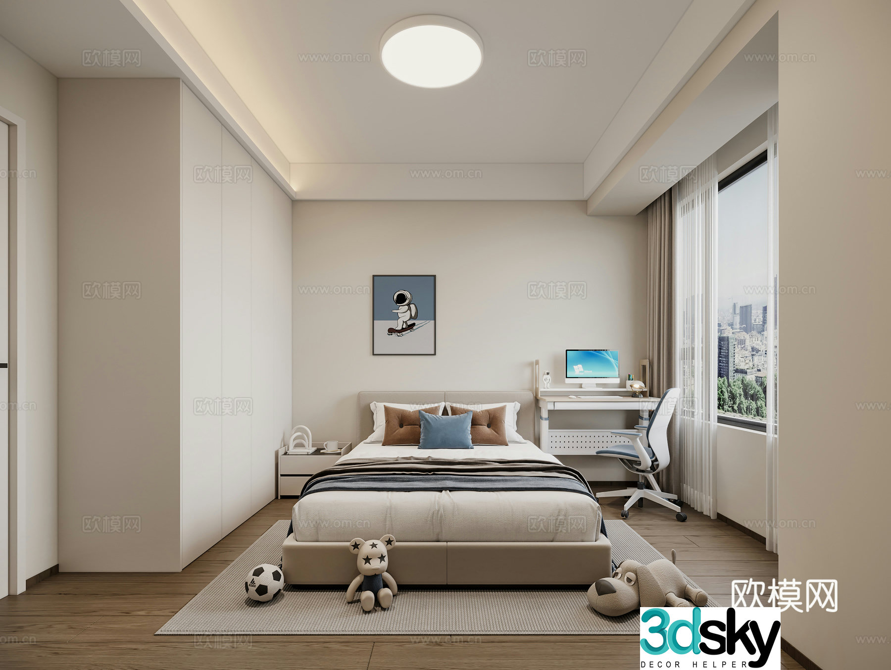 Modern bedroom 3d model