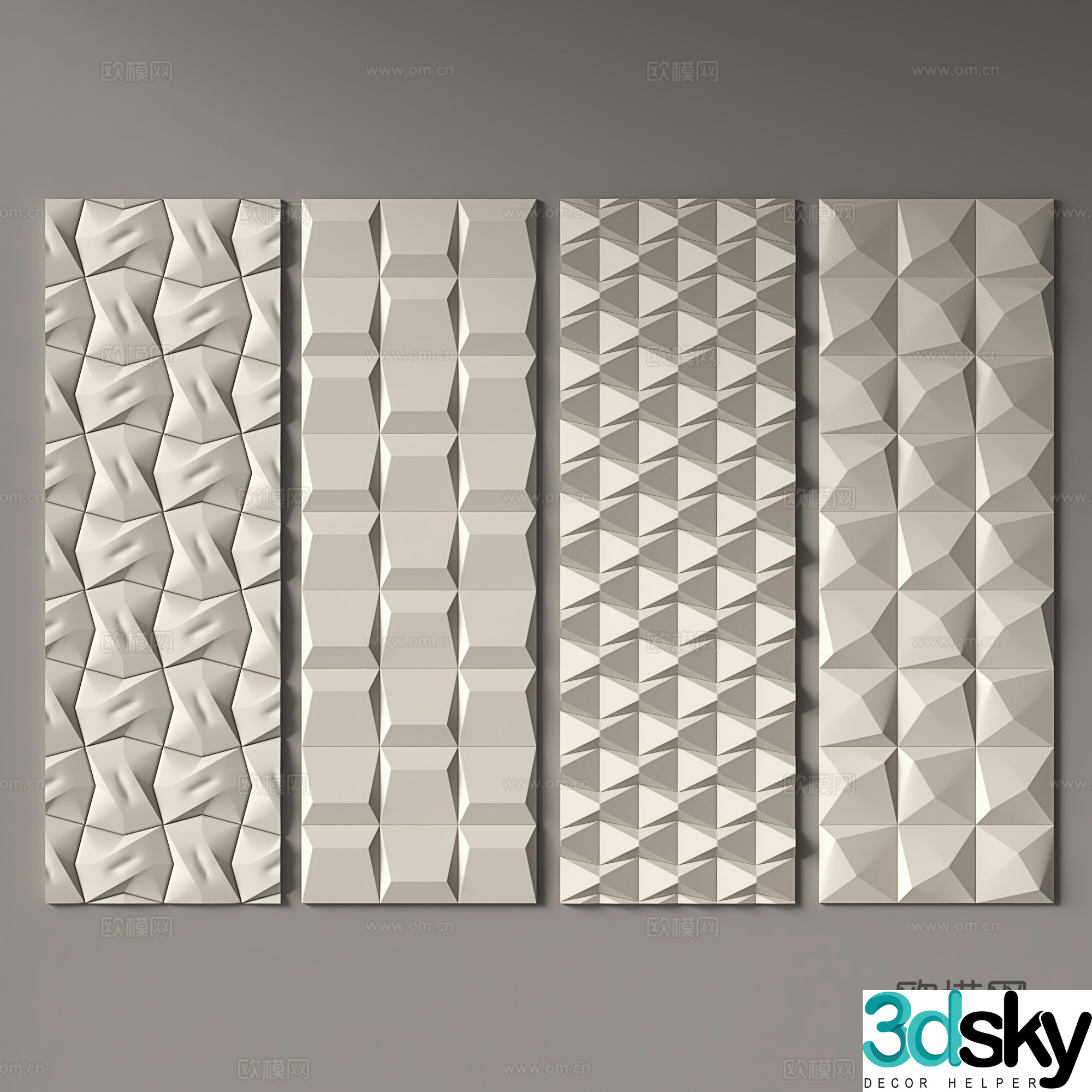 Modern modeling background wall panel decorative wall panel wall panel wall panel wall panel three-dimensional wall panel 3d model