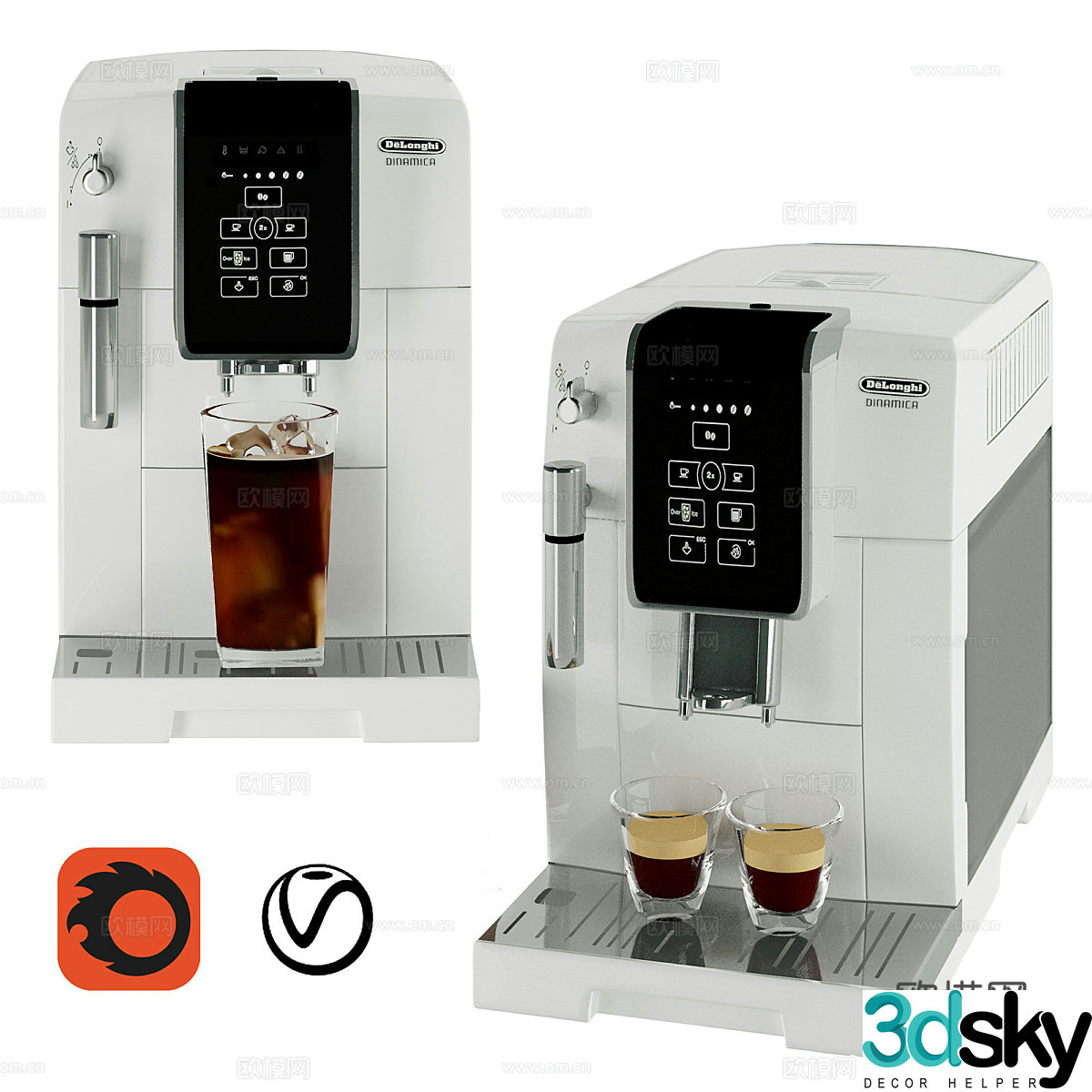 Coffee machine Beverage machine Direct drinker 3D model