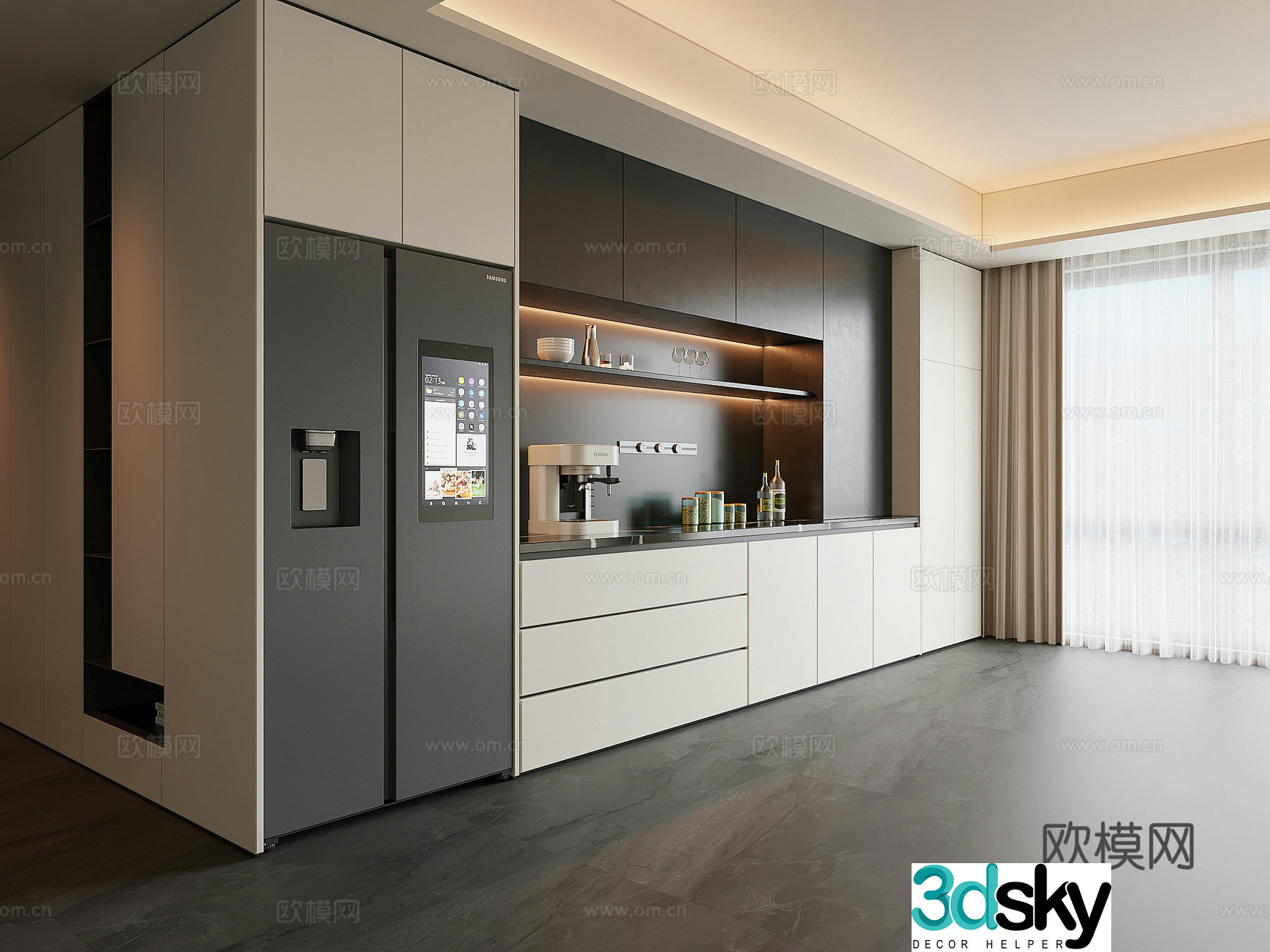 Modern sideboard 3D model