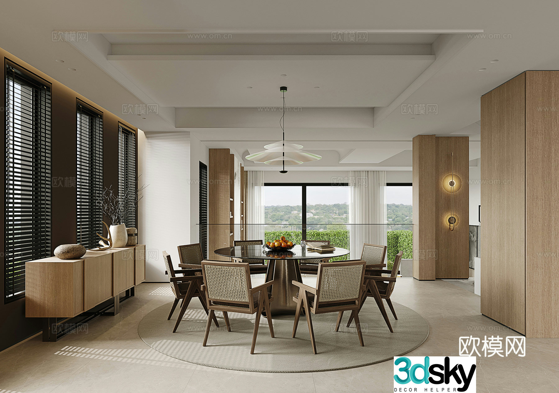 Modern Italian restaurant 3d model