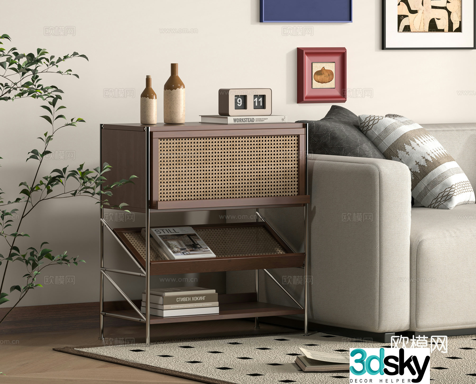 Modern sideboard 3D model
