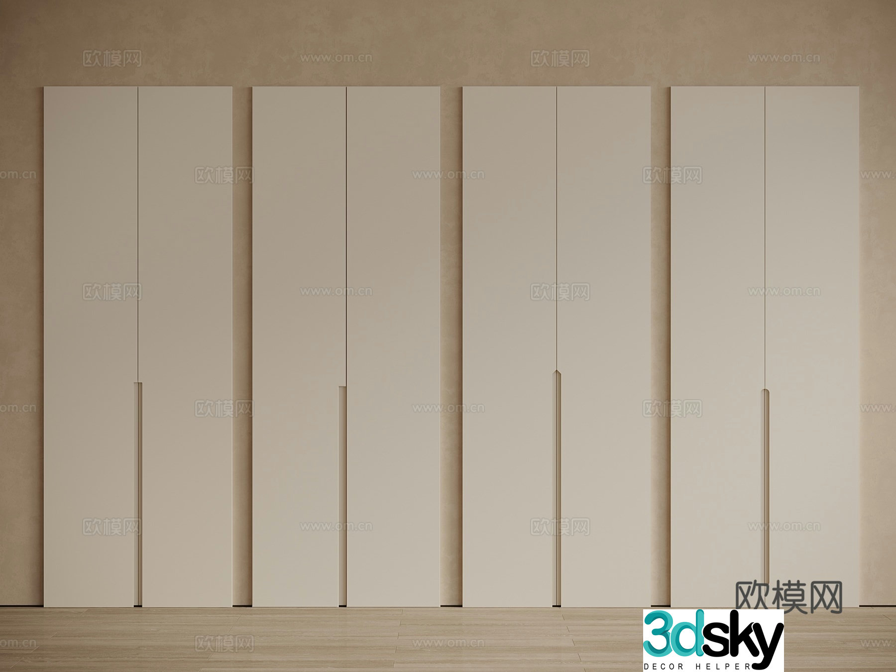 Modern Wasabi Cabinet Door Door Panel Wardrobe Door Cabinet Door Wine Cabinet Door Shoe Cabinet Door 3D Model