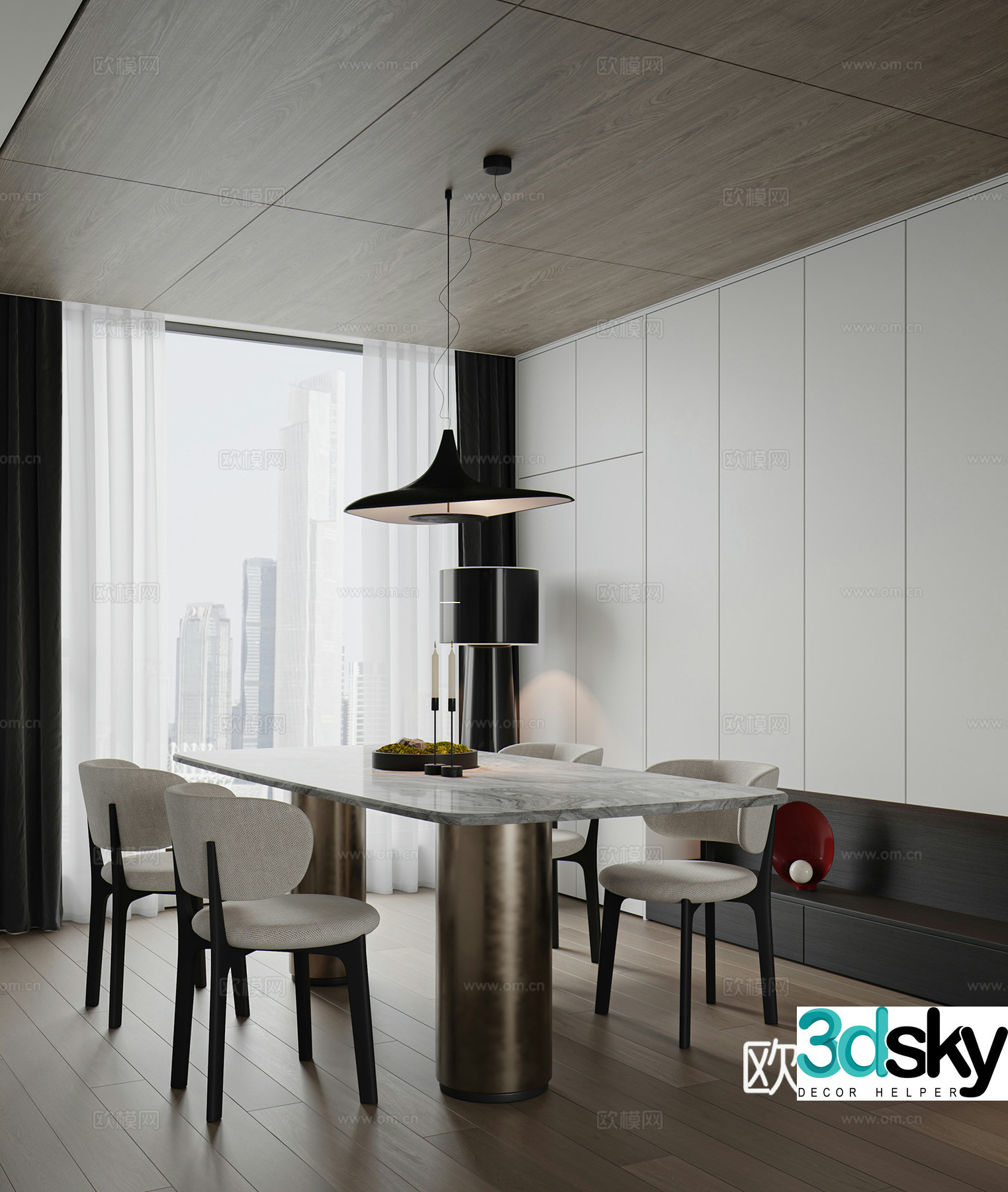 Modern Italian restaurant 3d model