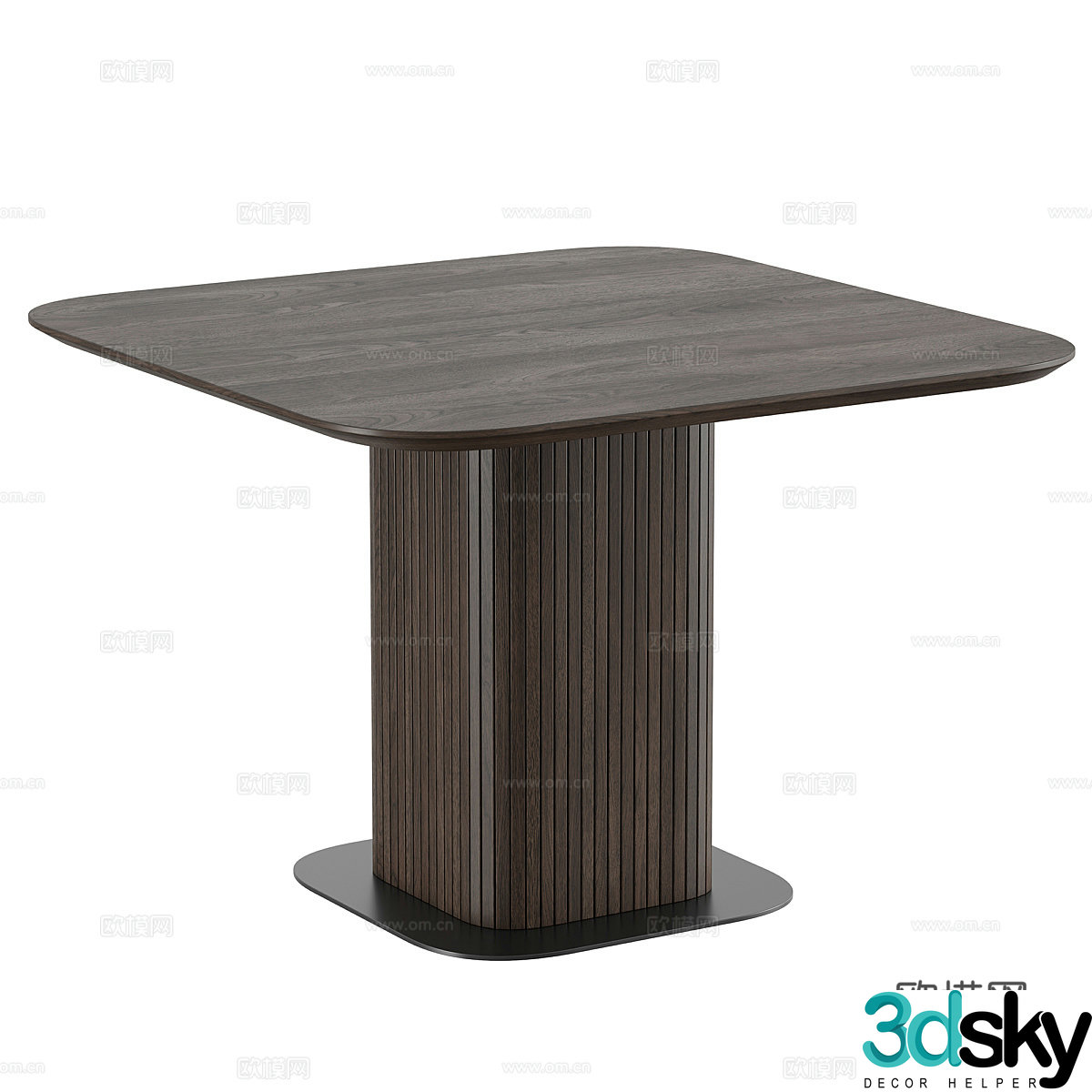 Modern Italian minimalist Glide dining table 3d model