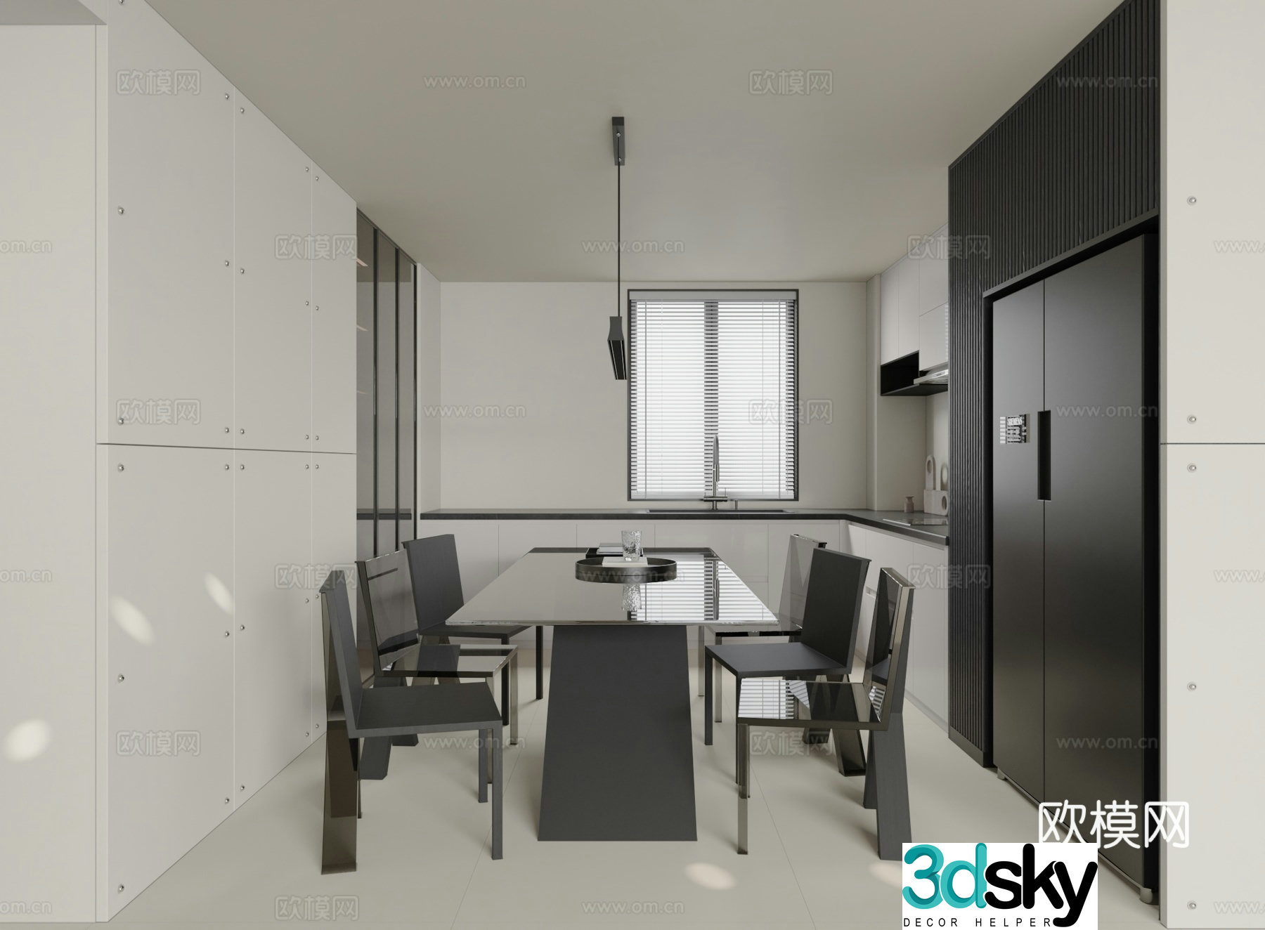 Modern Italian restaurant 3d model