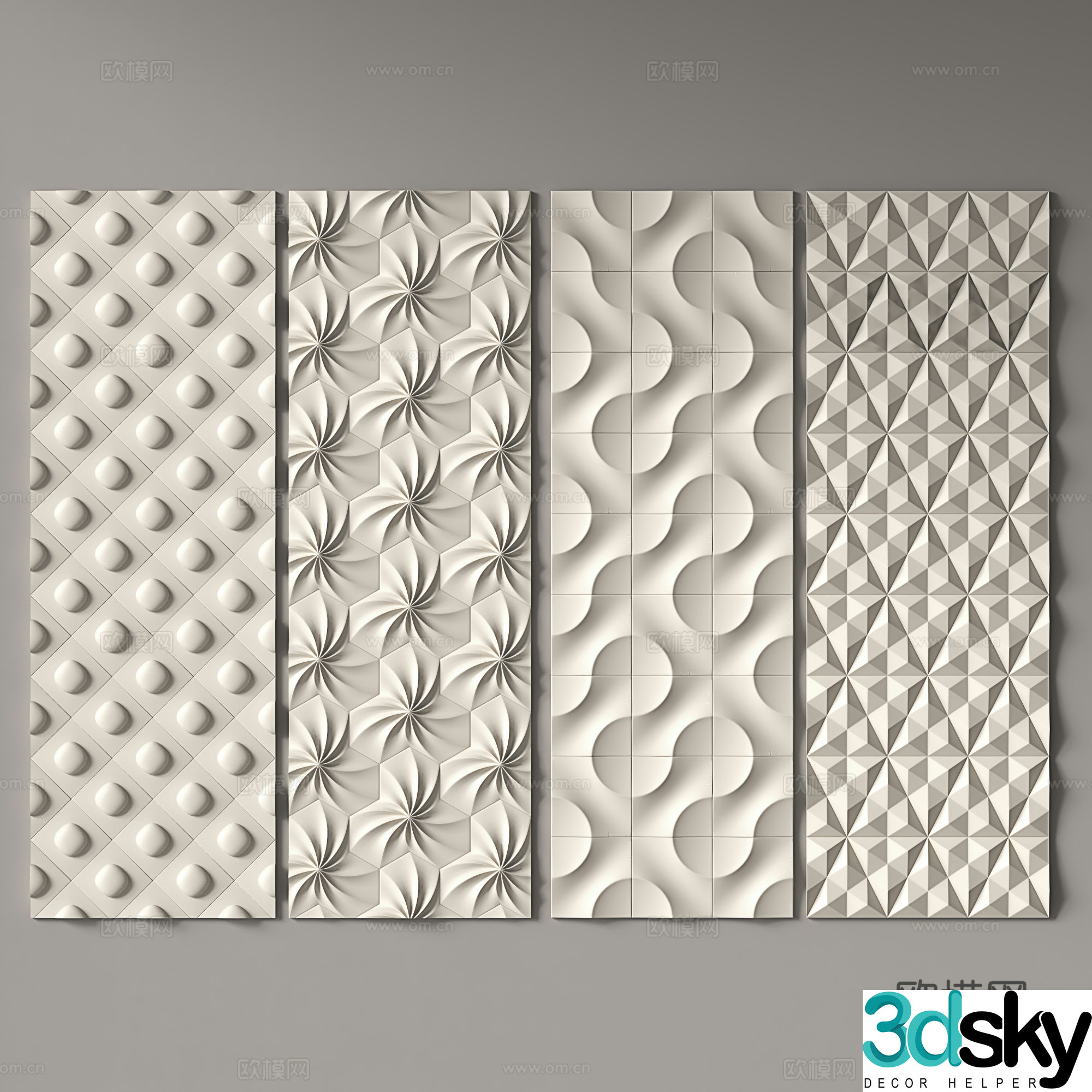 Modern modeling background wall panel decorative wall panel wall panel wall panel wall panel three-dimensional wall panel 3d model