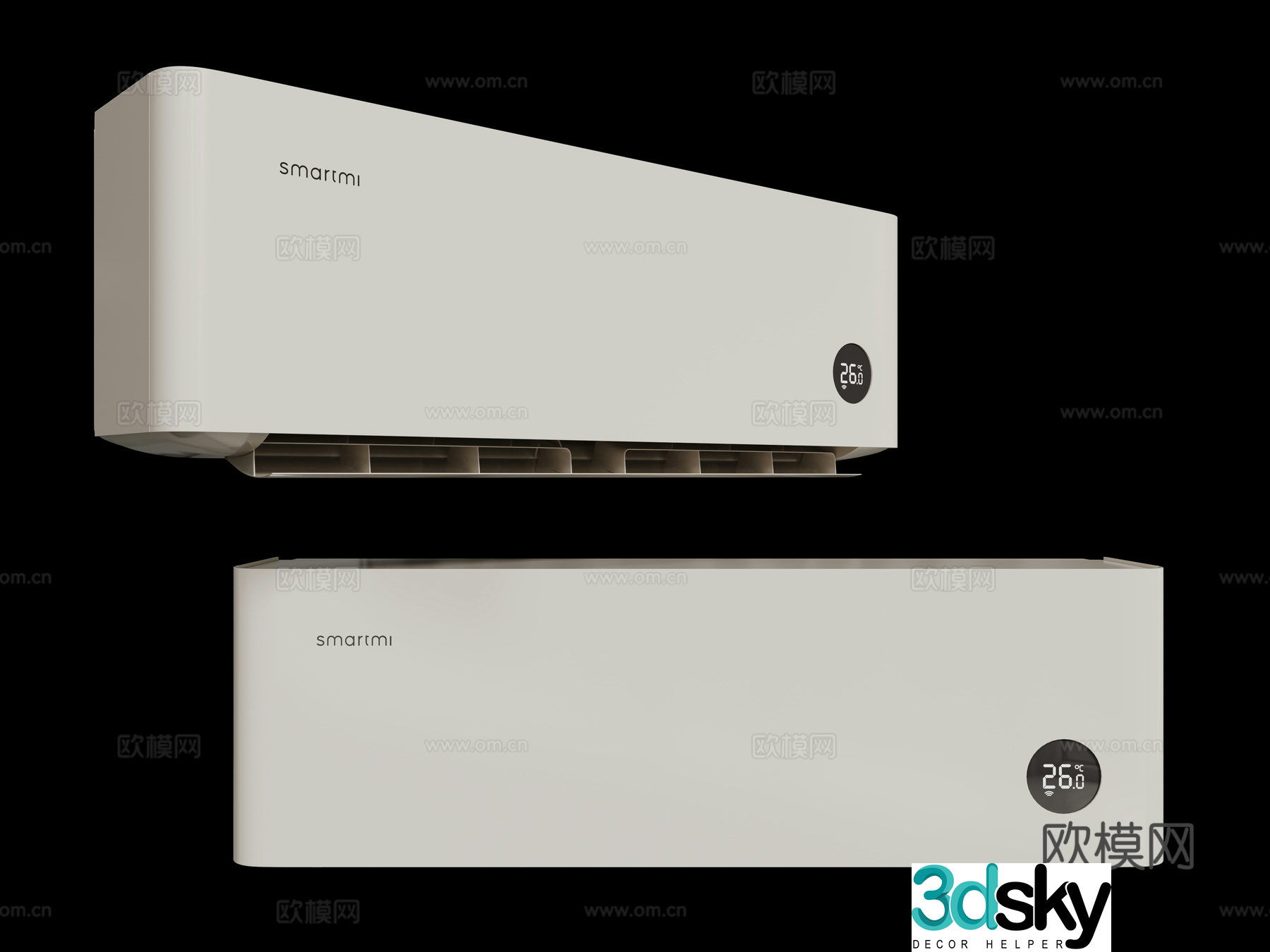 Modern air conditioner wall-mounted air conditioner indoor air conditioner 3D model