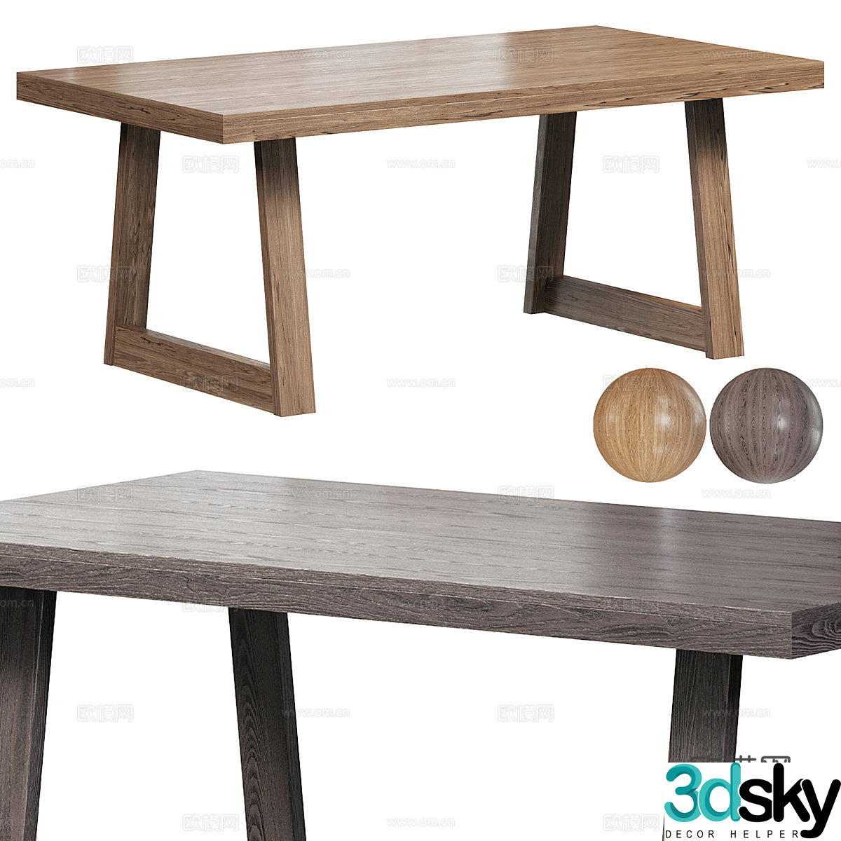 Desk 3d model