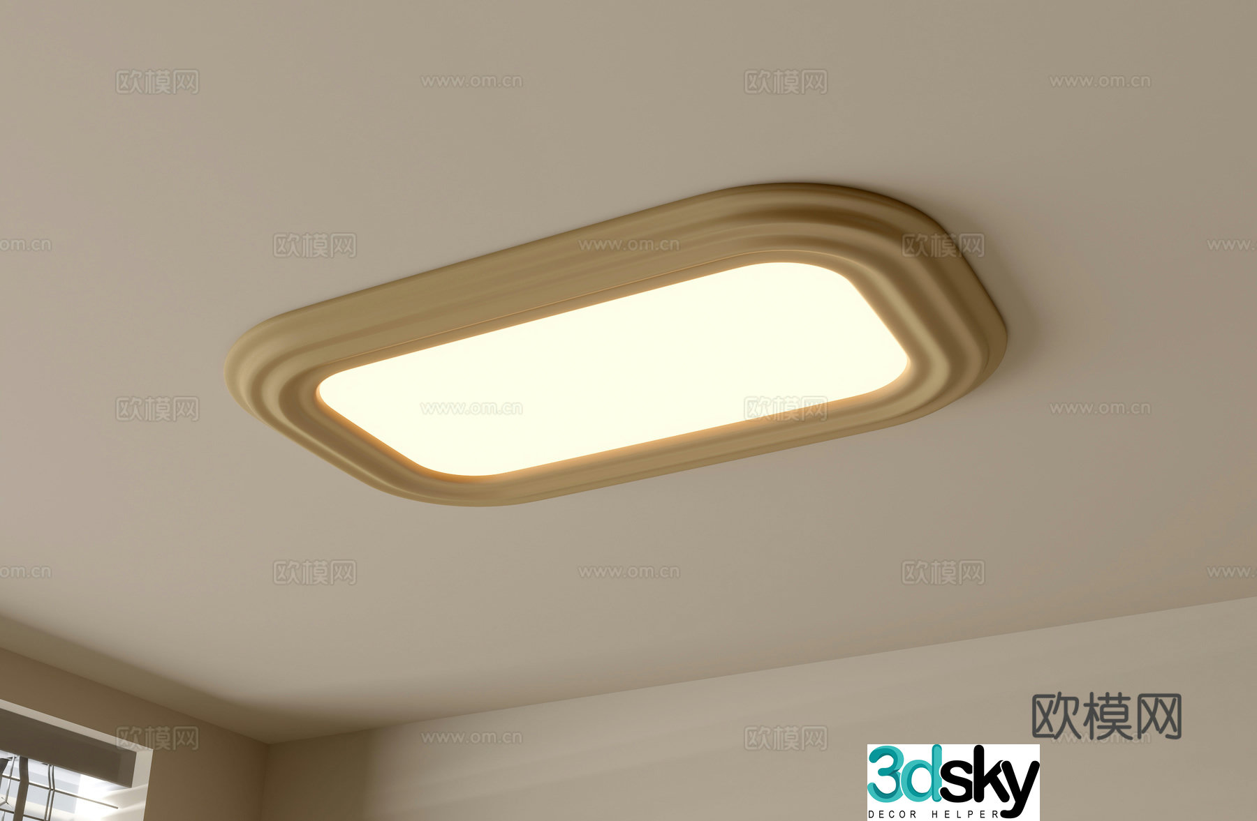 Modern ceiling lamp Geometric ceiling lamp Bedroom lamp Artistic shaped lamp Fashion living room lamp group 3D model