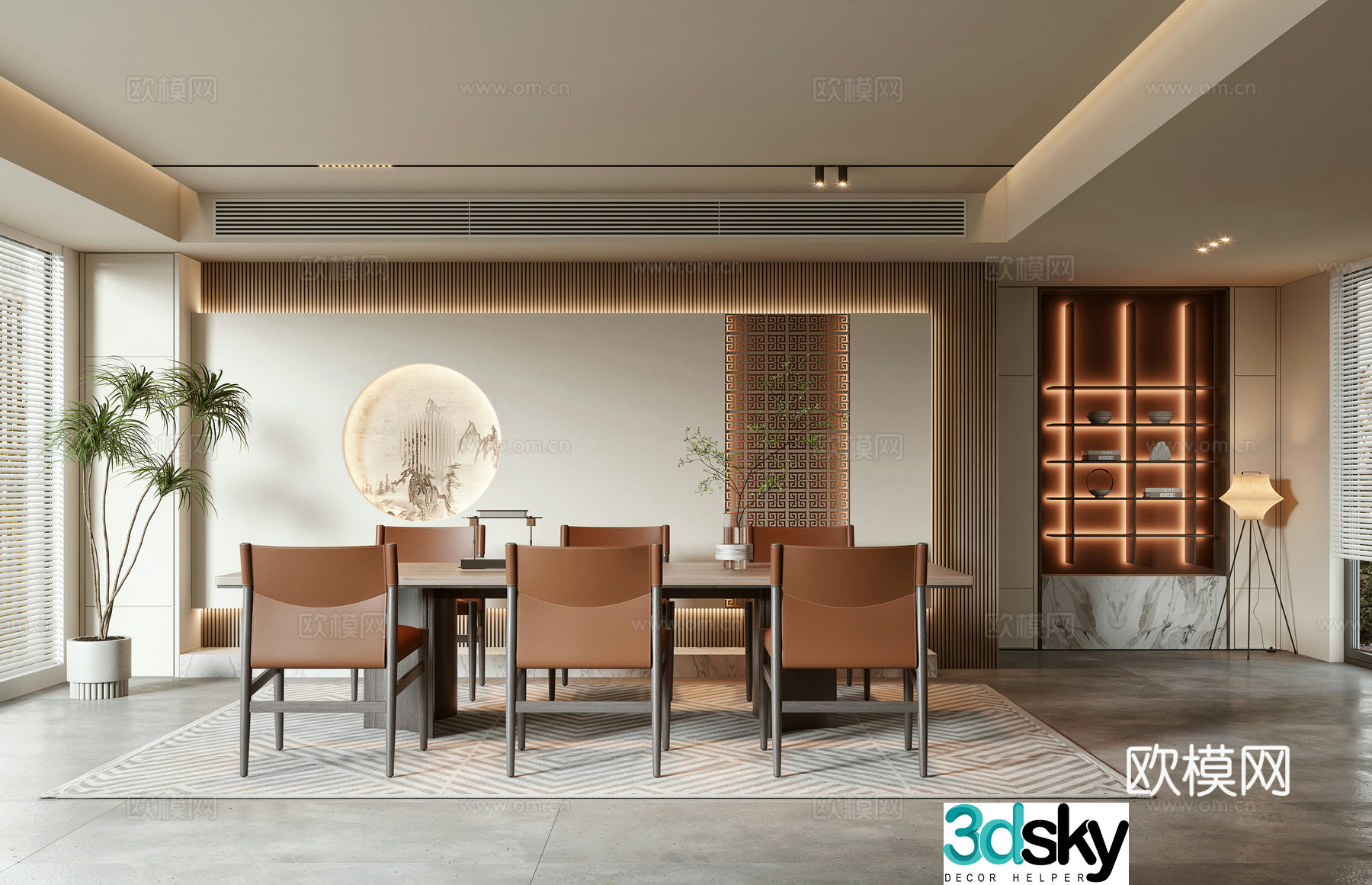 New Chinese restaurant 3D model