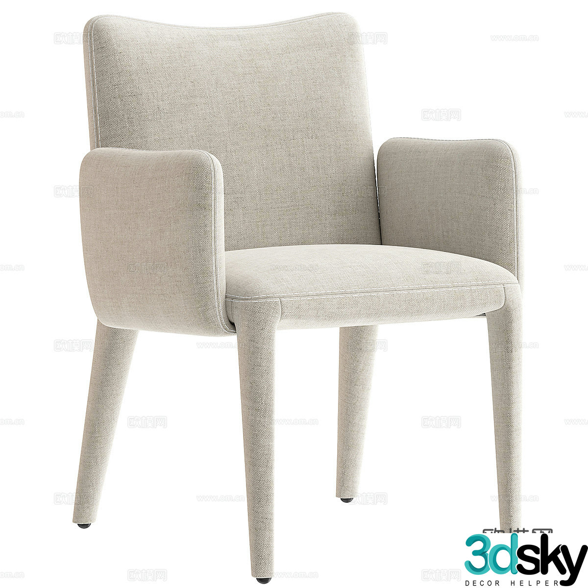 Fabric single sofa Fabric single chair Fabric casual chair Fabric backrest chair Fabric sofa chair 3D model