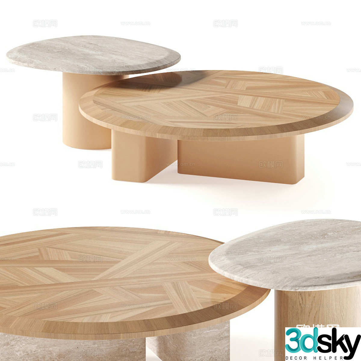Choose Lanamour Coffee Table 3D Model