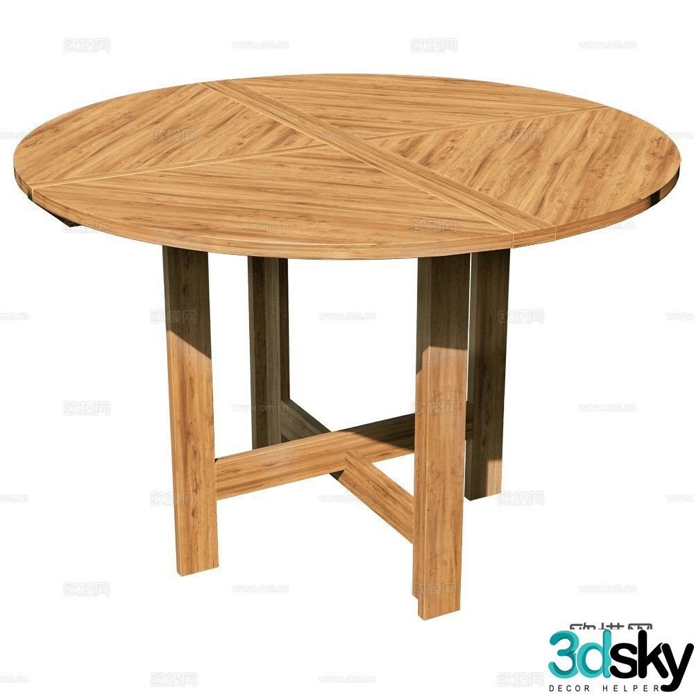 Monotropa Modern Dining Table Log Dining Table Round Dining Table Nordic Dining Table 3D Model