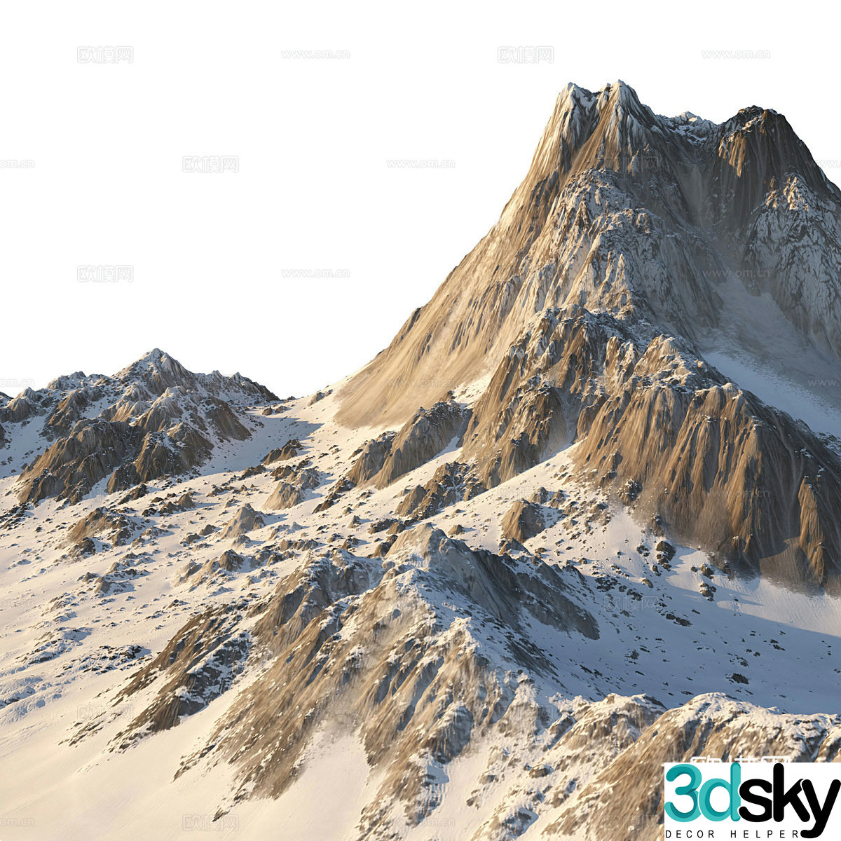 Mountain stone 3d model