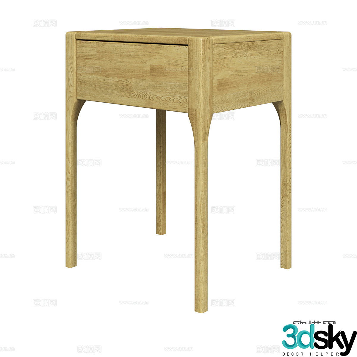 Bedside table 3d model