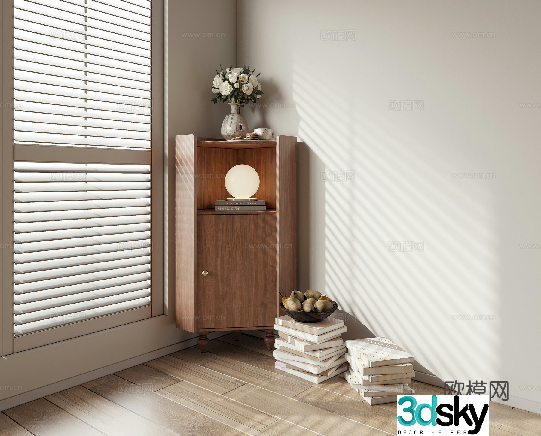 Decorative cabinet corner low cabinet chest cabinet side cabinet corner cabinet 3d model