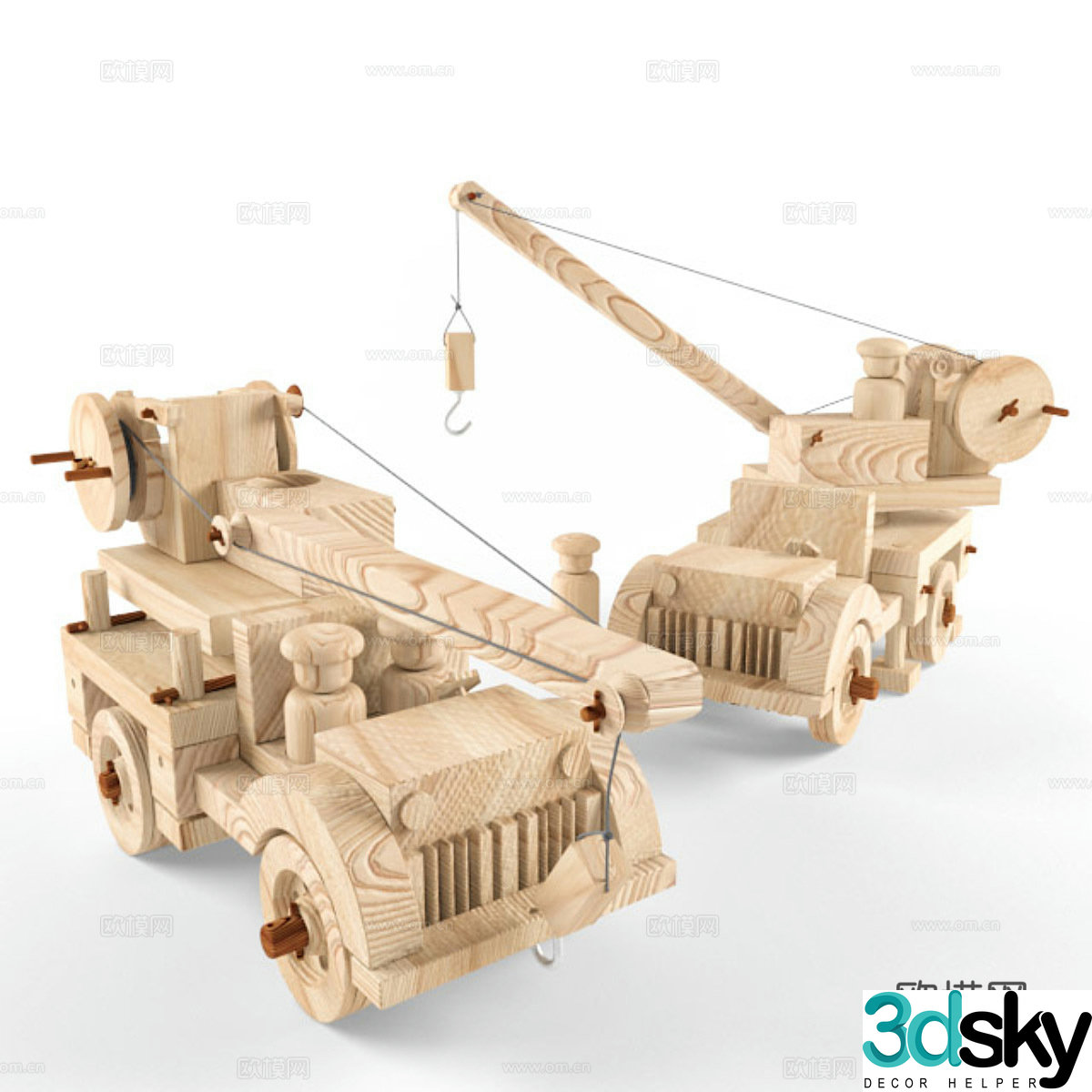 Crane toy 3d model