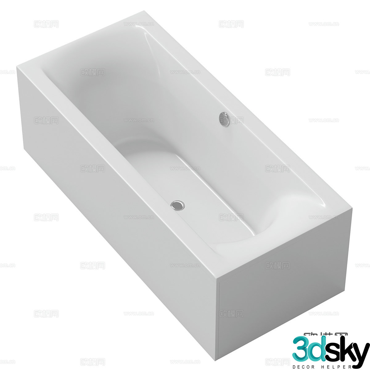 Simple bathtub bathtub hotel bathtub bed and breakfast bathtub toilet bathtub small bathtub 3d model