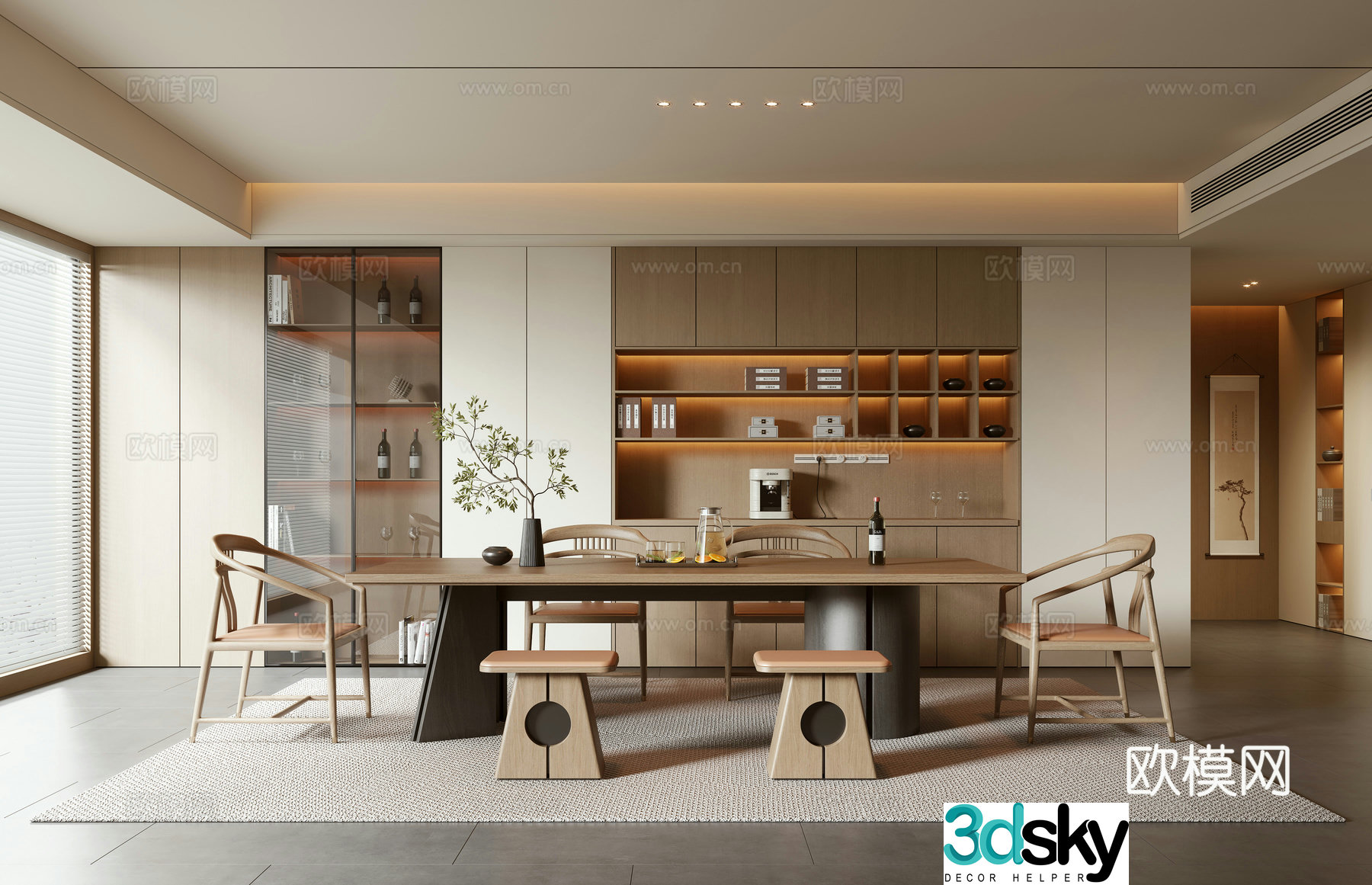 New Chinese restaurant 3D model