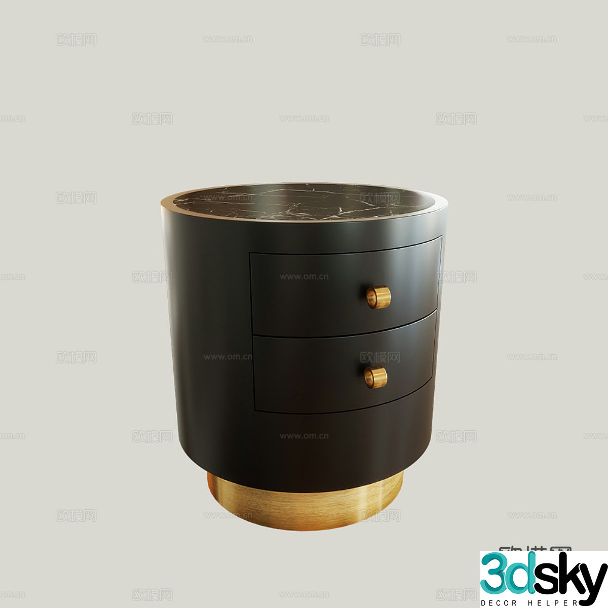 Bedside table 3d model