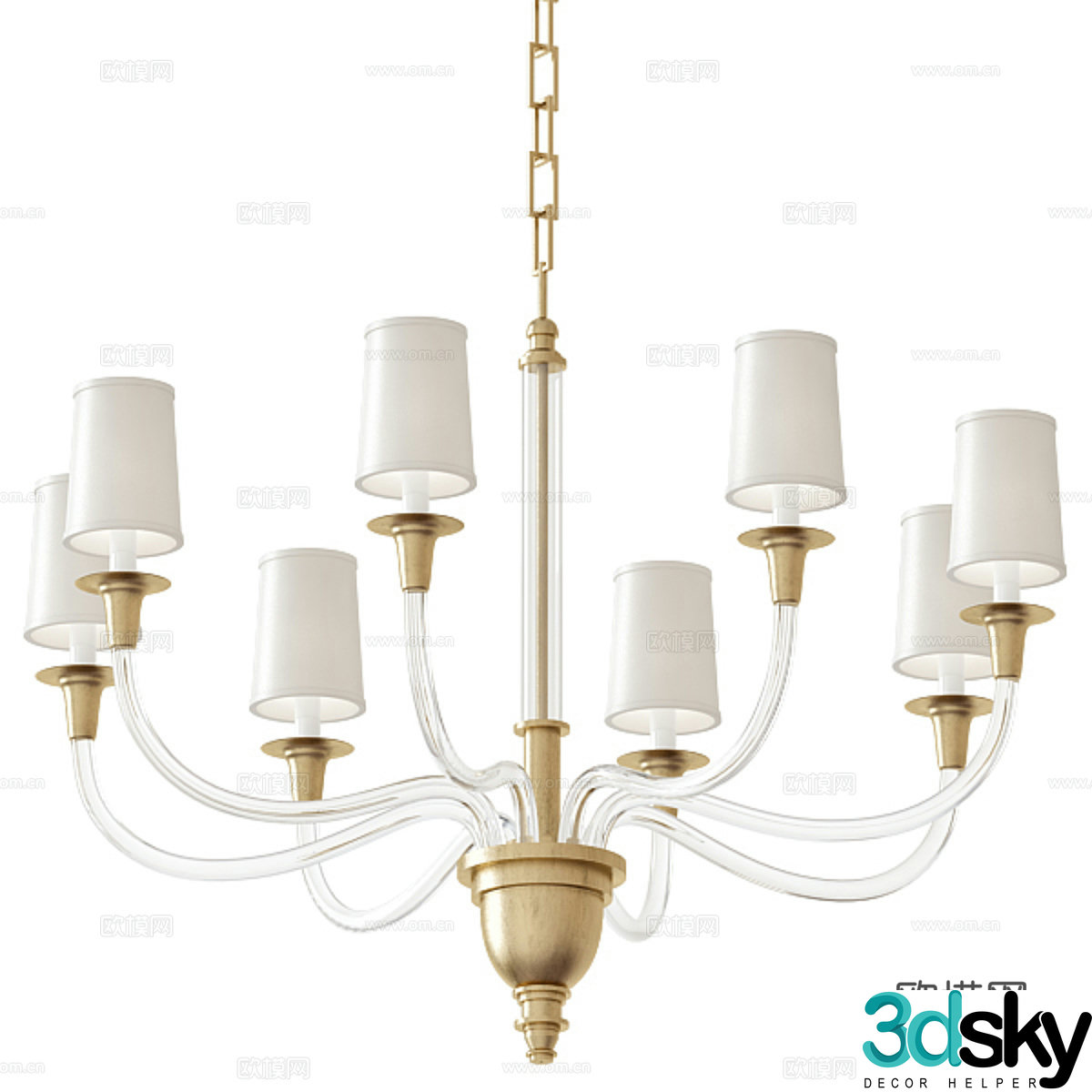 Restaurant chandeliers decorative chandeliers multi-head chandeliers modeling chandeliers special-shaped chandeliers bar chandeliers 3D model