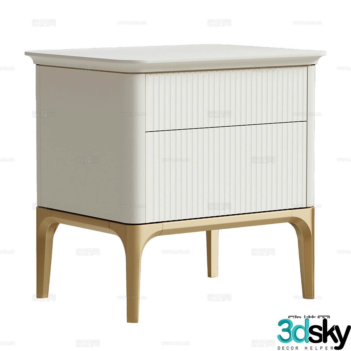 Bedside table 3d model